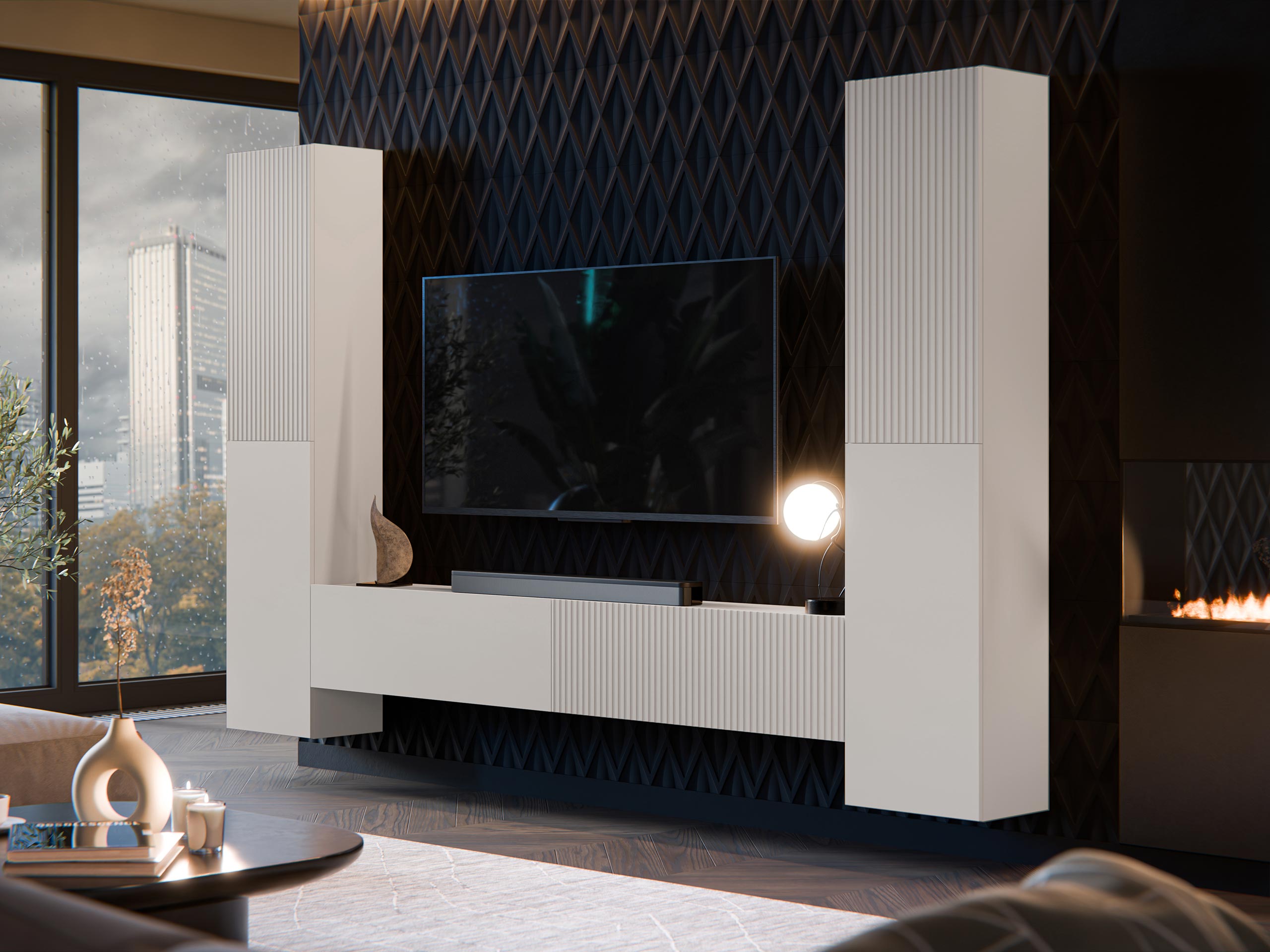 Living room set Calveru 106 (Cashmere)