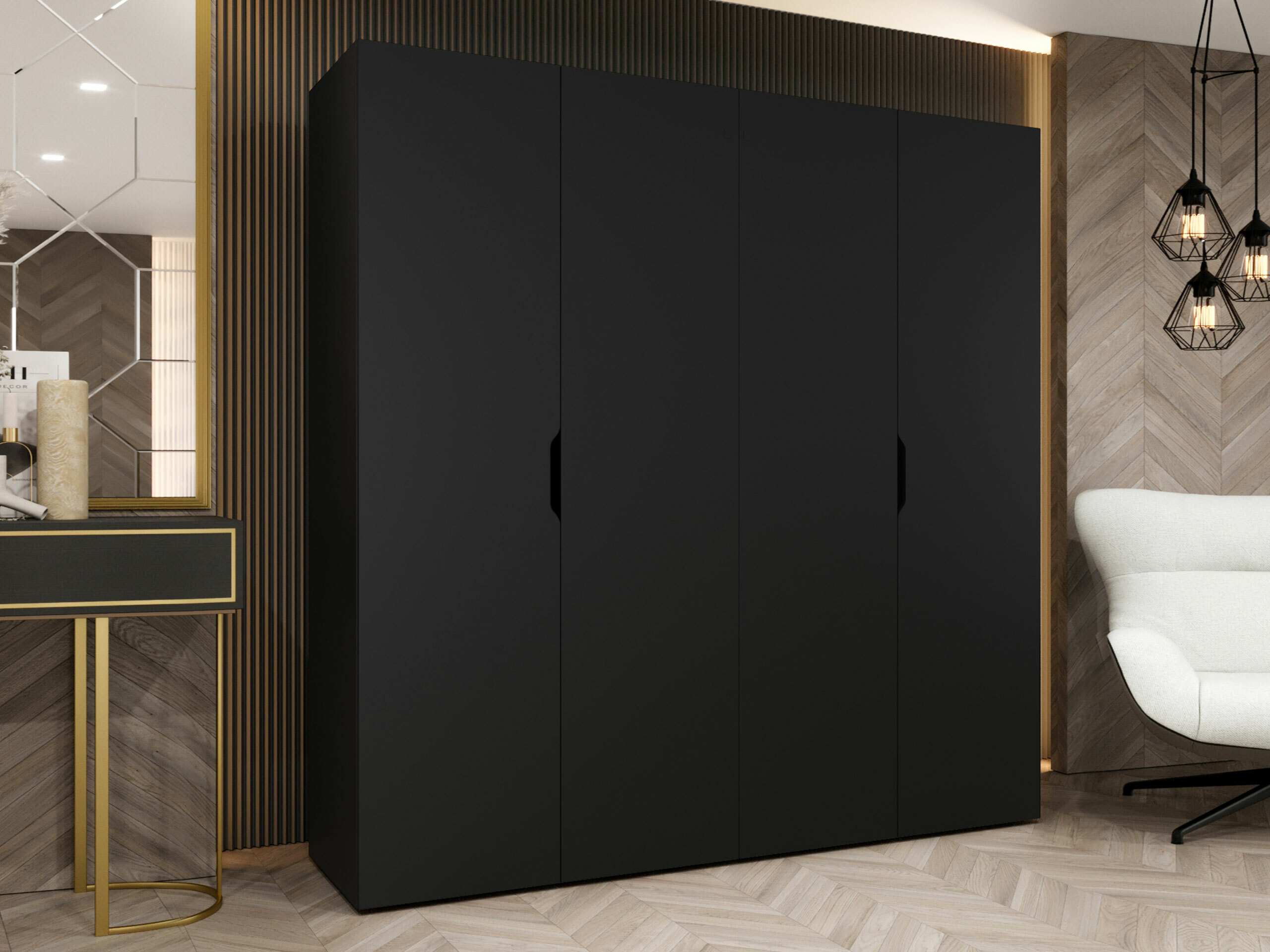 Wardrobe Hartford 513 (Black)