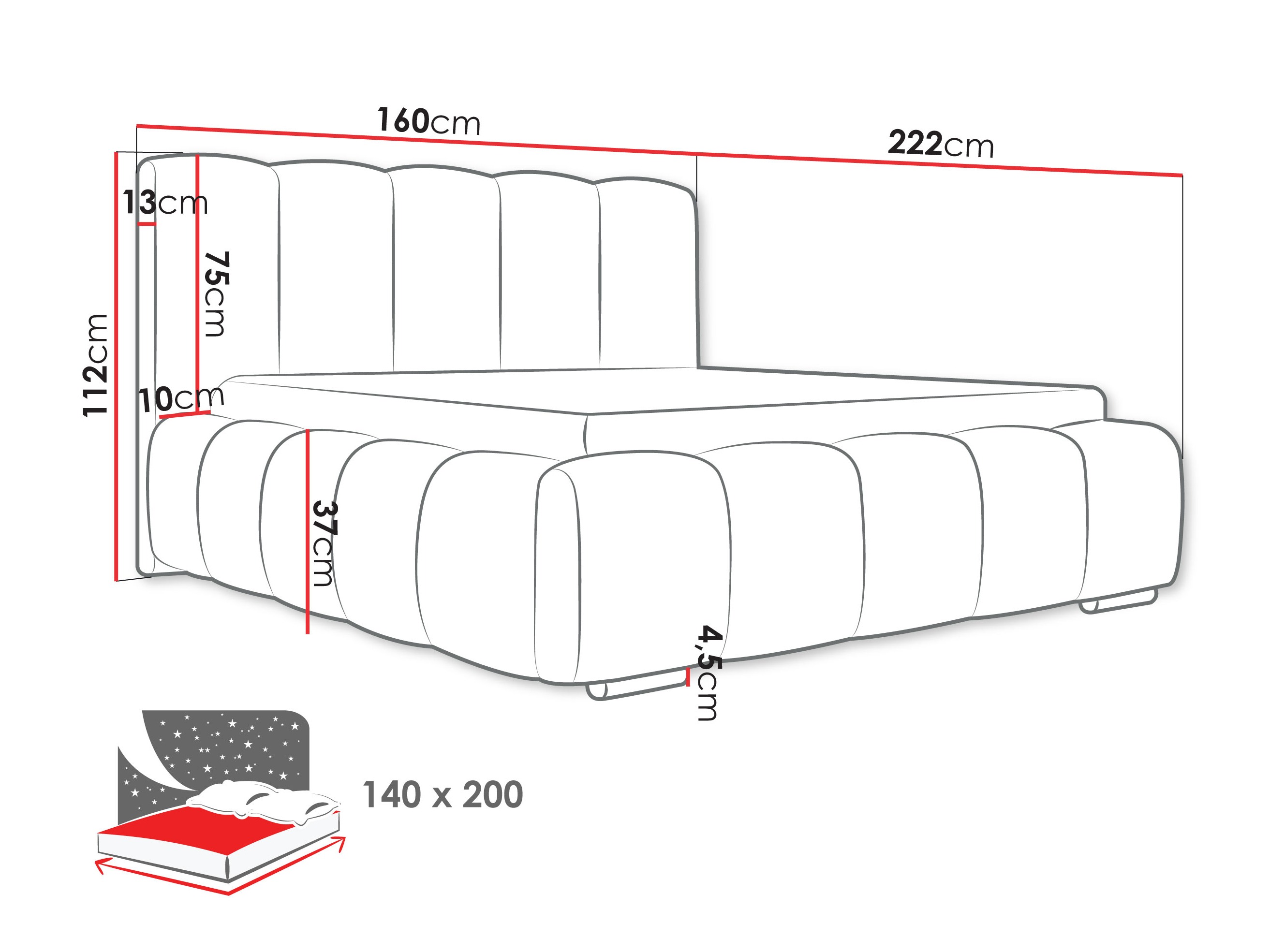Bed TrendyNest Alceus I (Abriamo 08)