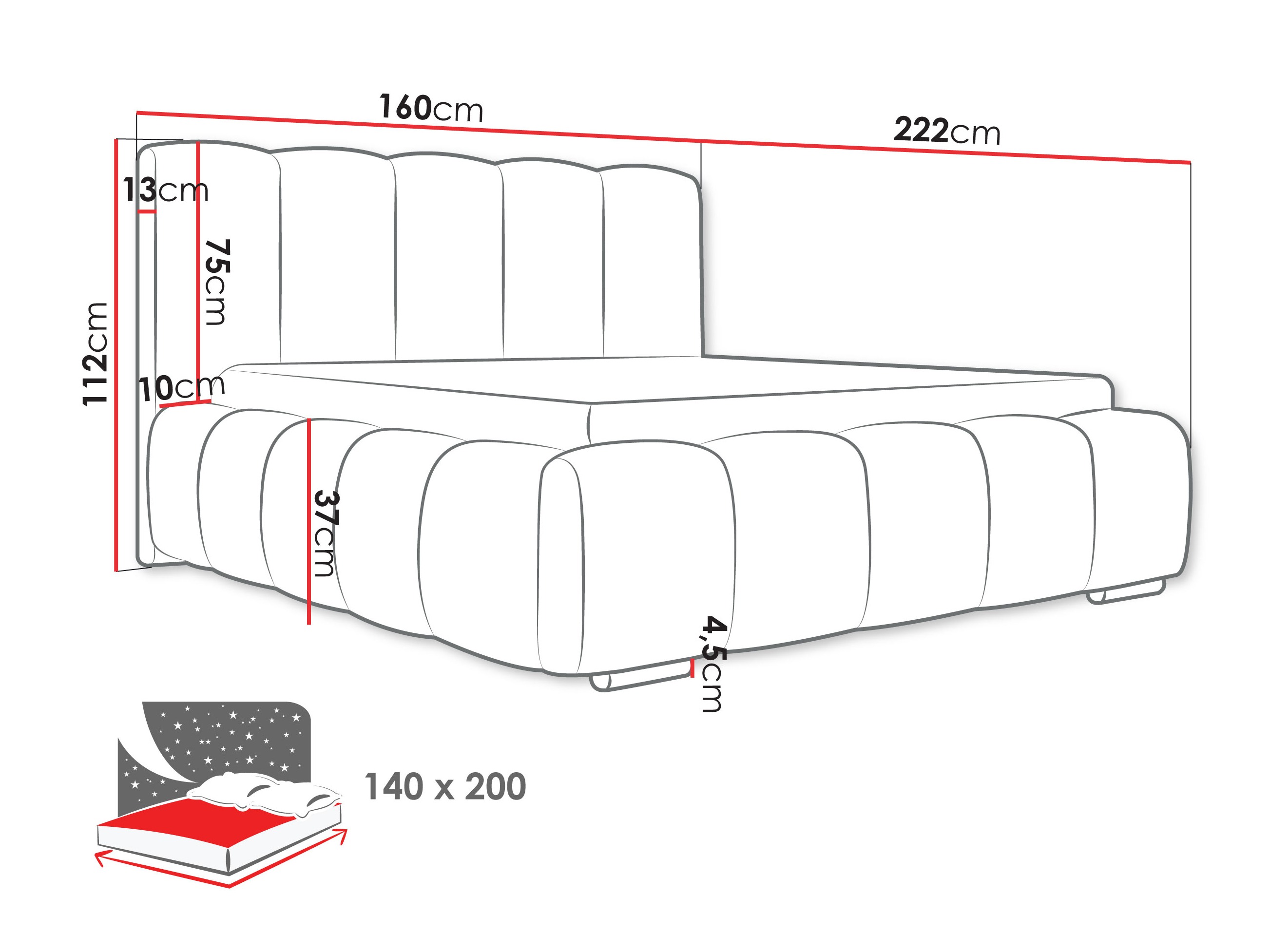 Bed TrendyNest Alceus I (Abriamo 09)