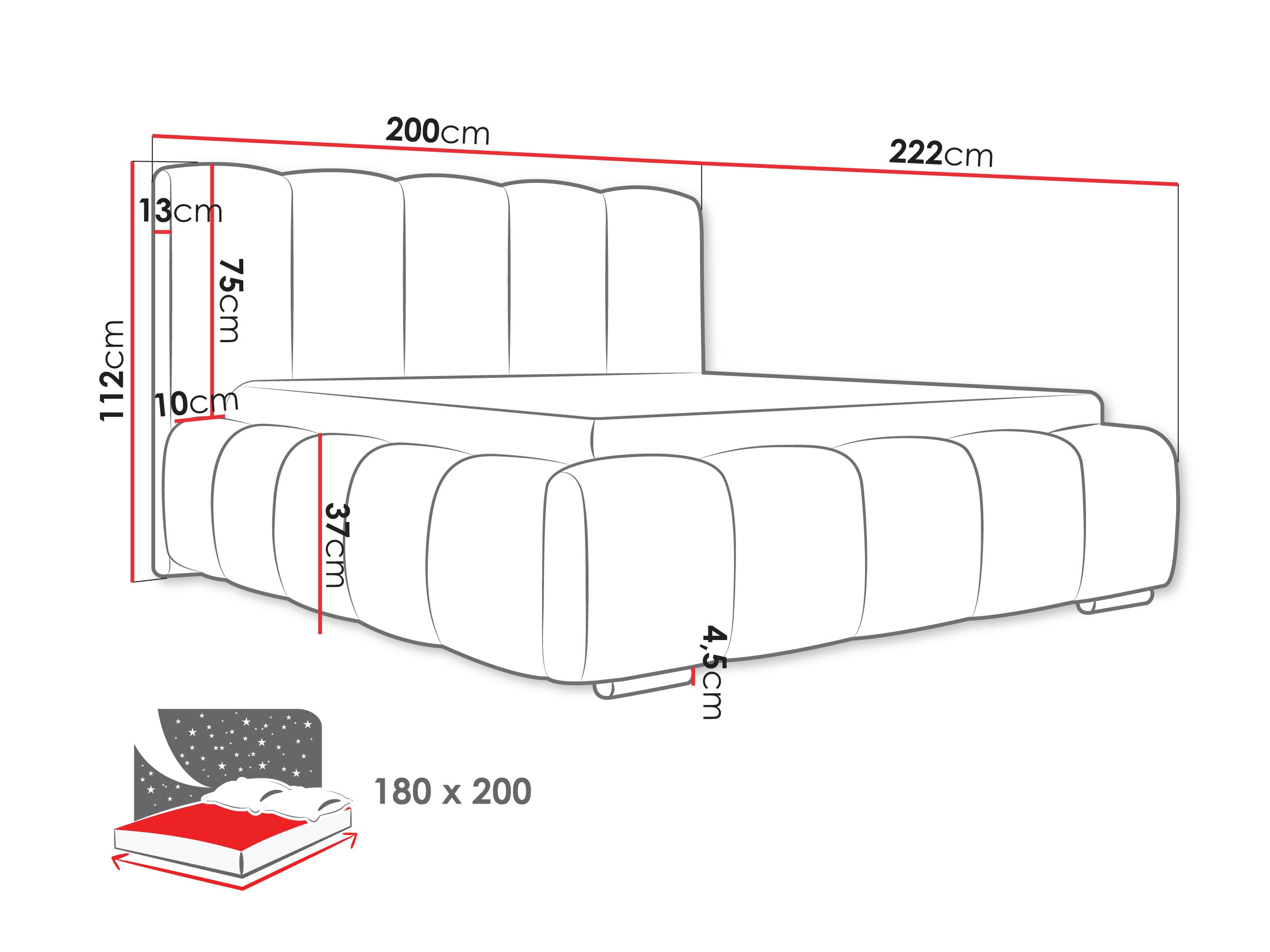Bed TrendyNest Alceus I (Kronos 09)