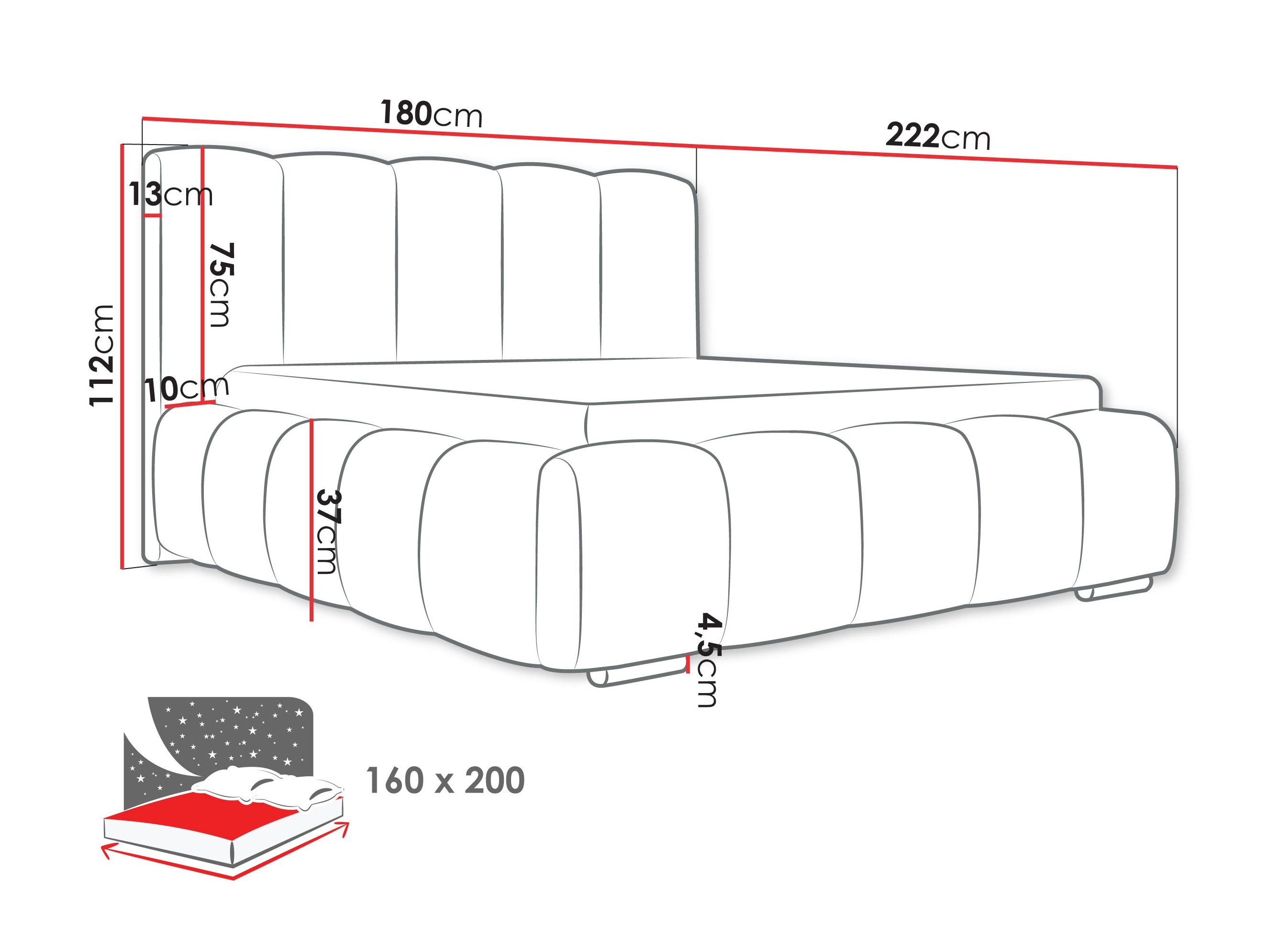 Bed TrendyNest Alceus I (Kronos 19)