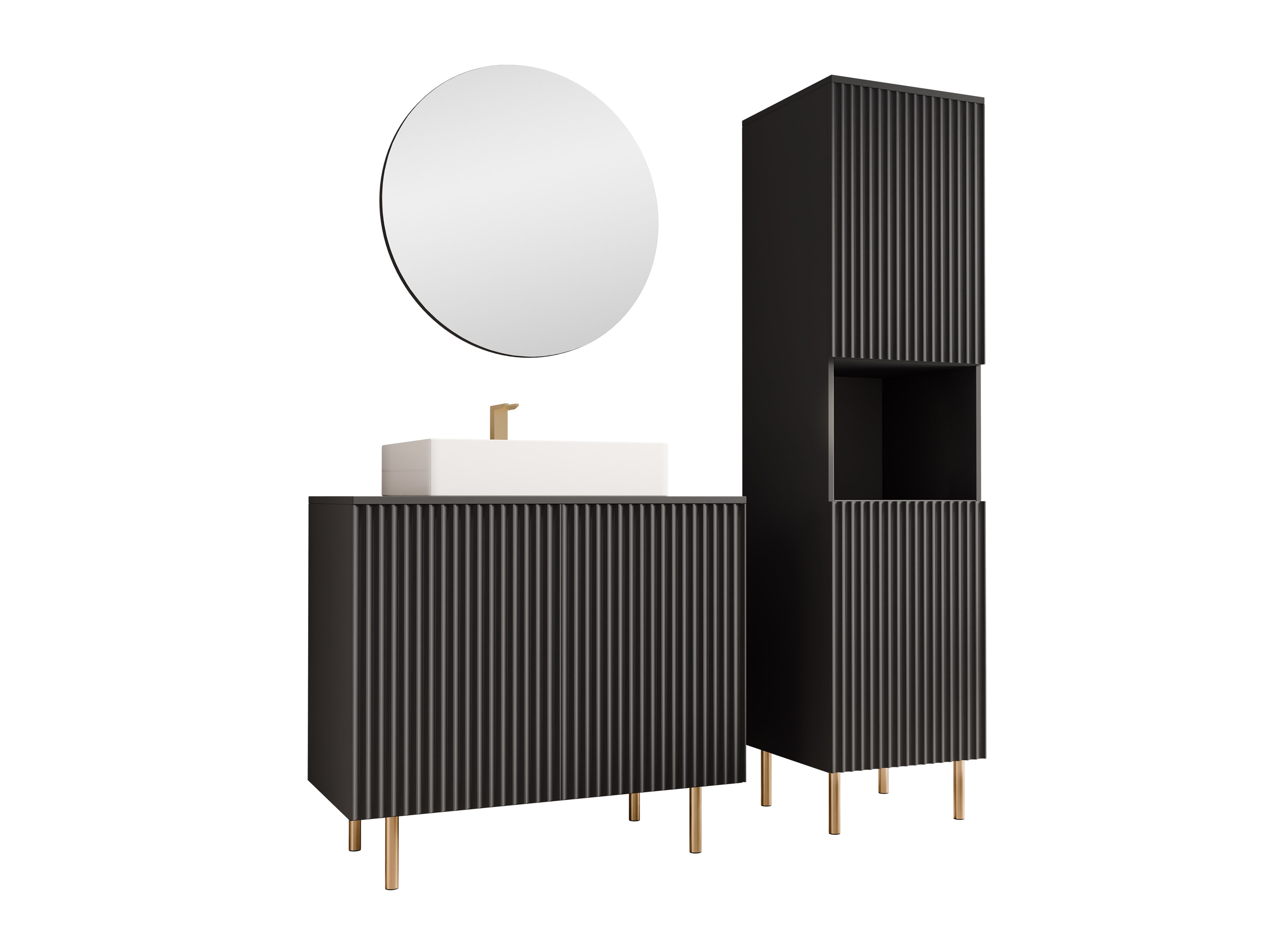 Bathroom set Decus III (Black)