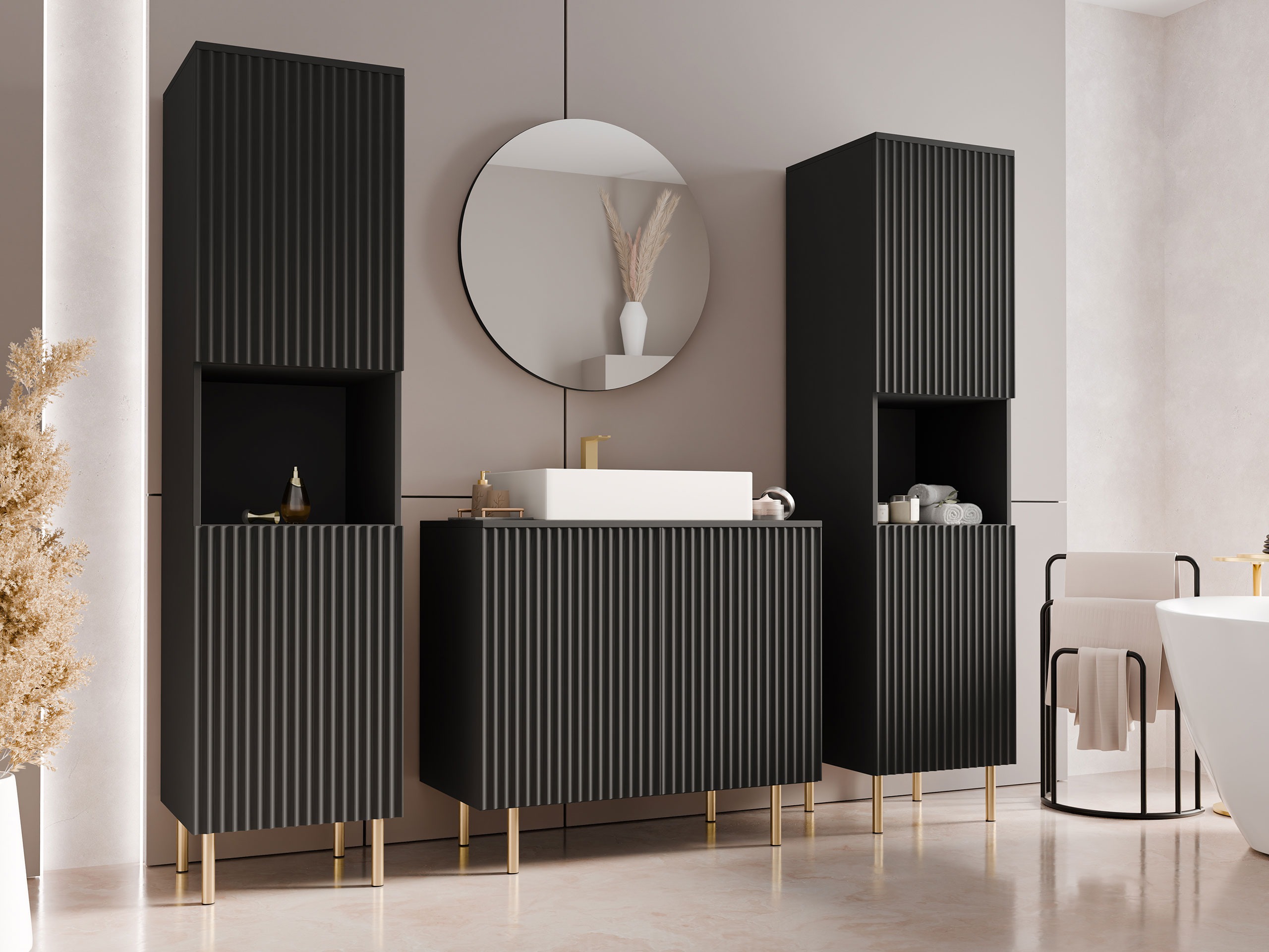 Bathroom set Decus VI (Black)