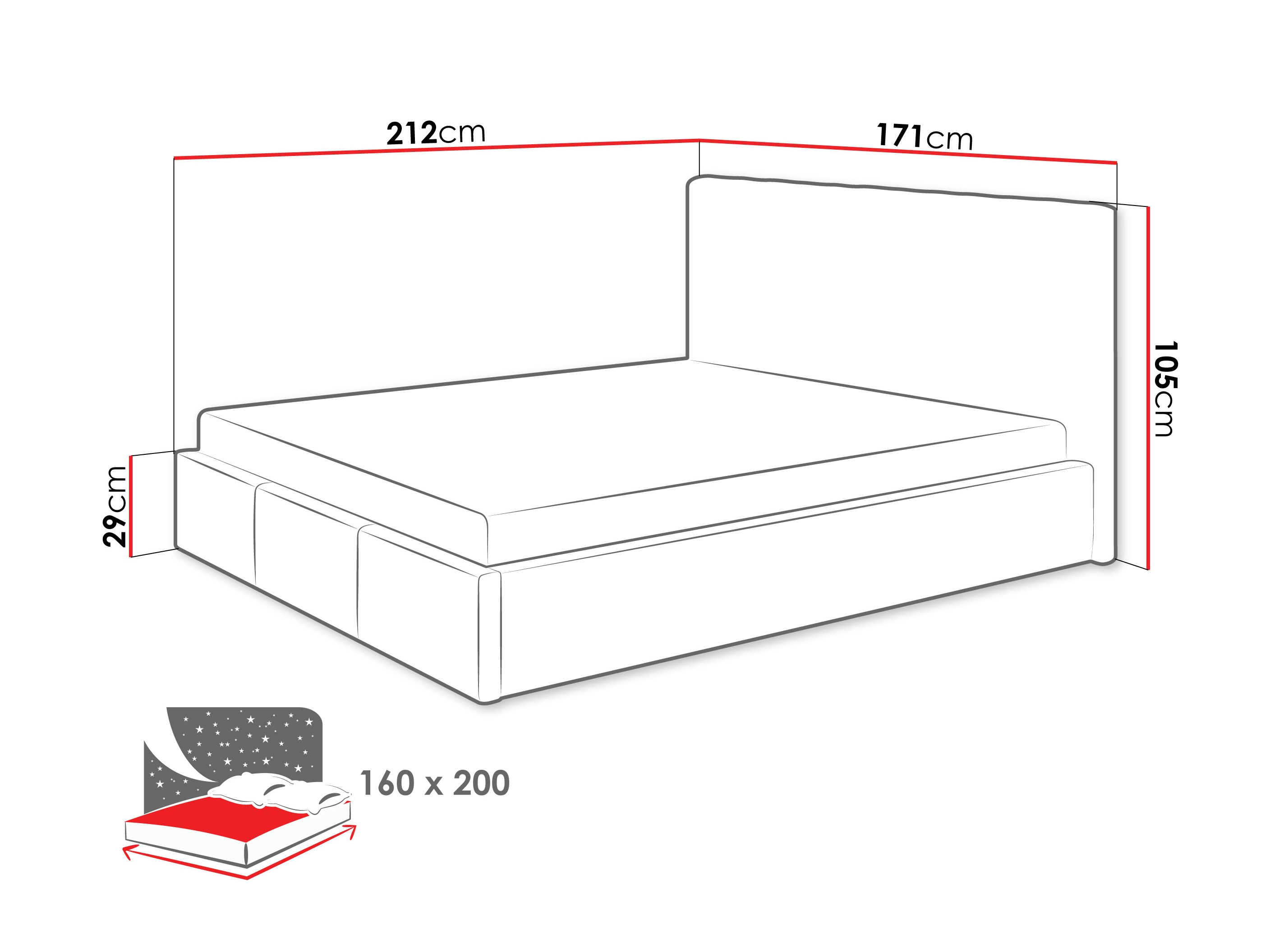 Bed ComfiDream 197 (Fresh 01)