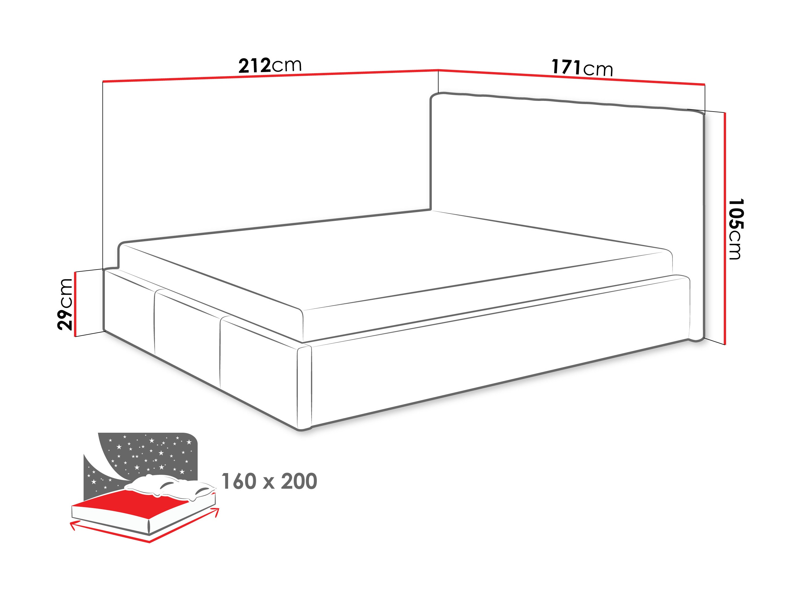 Bed ComfiDream 197 (Fresh 11)
