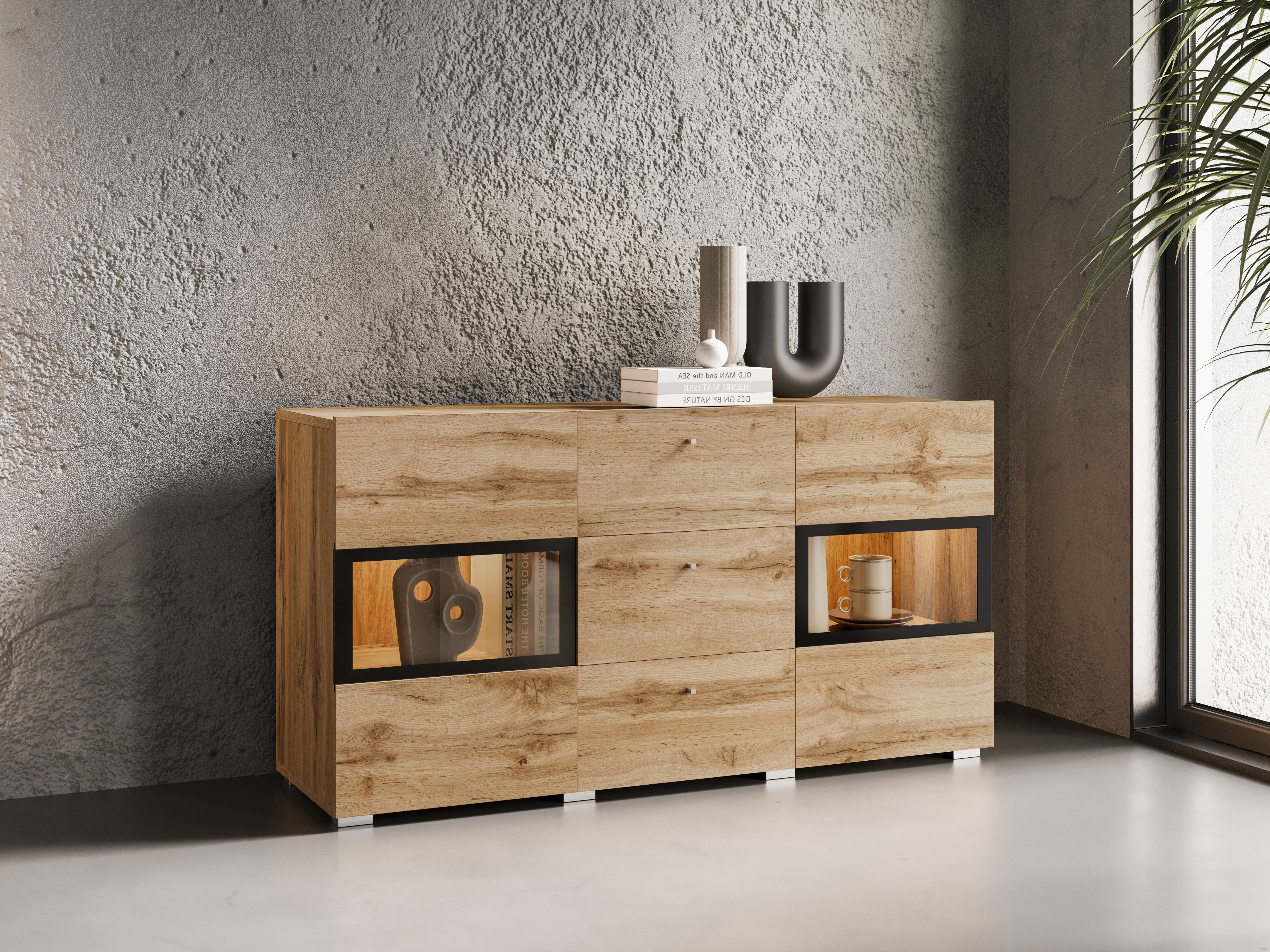 Chest of drawers Serodeu 101 (Wotan Oak)