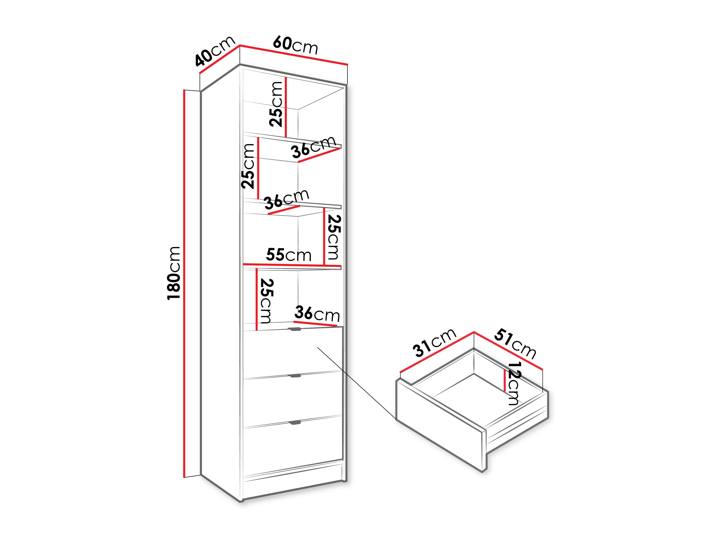 Bookcase Comfivo Papilio (Beige)