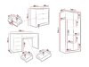 Home office set Comfivo Larmire 123 (White)