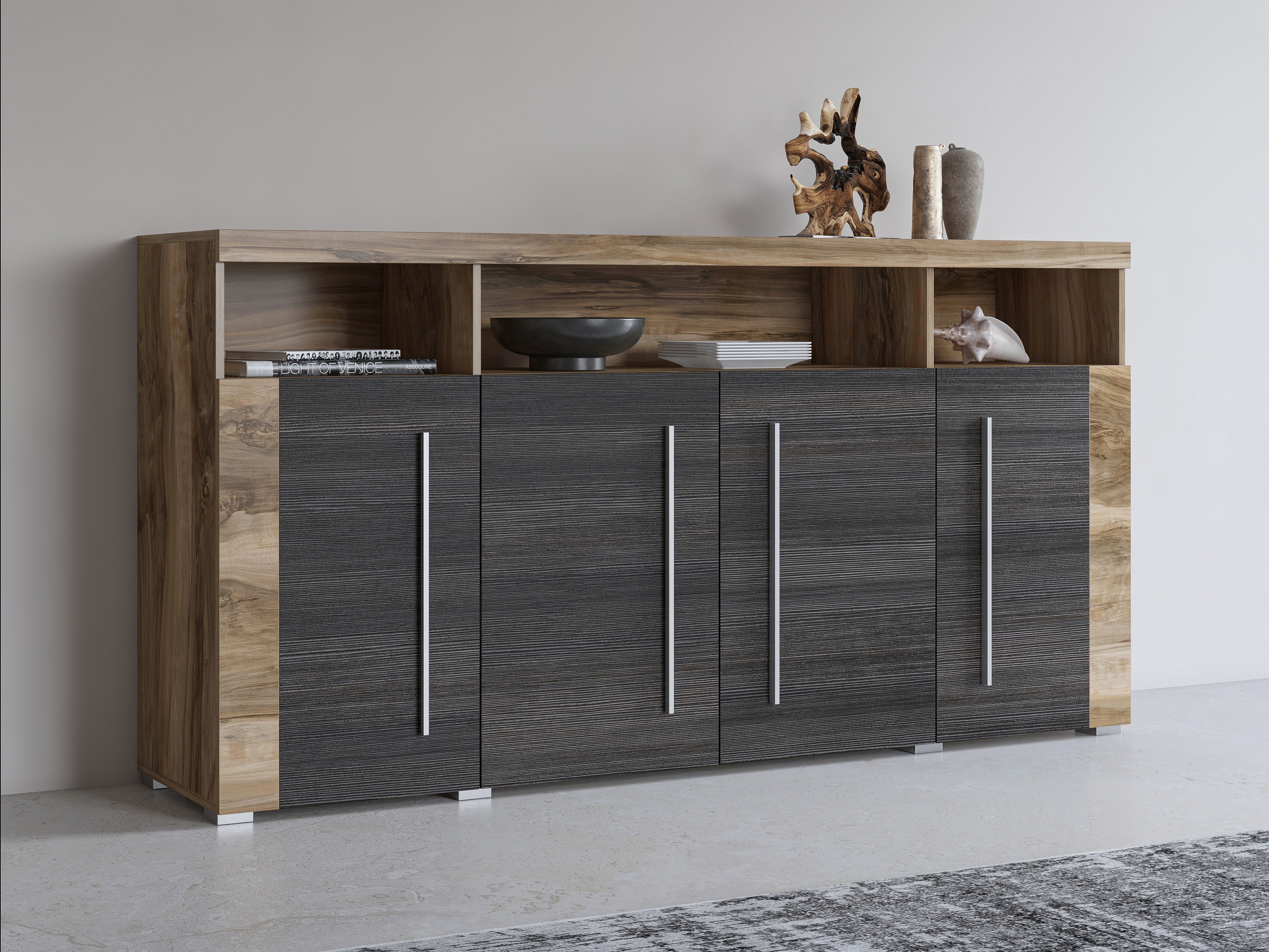 Sideboard Sorciro 107 (Nut + Dark oak)