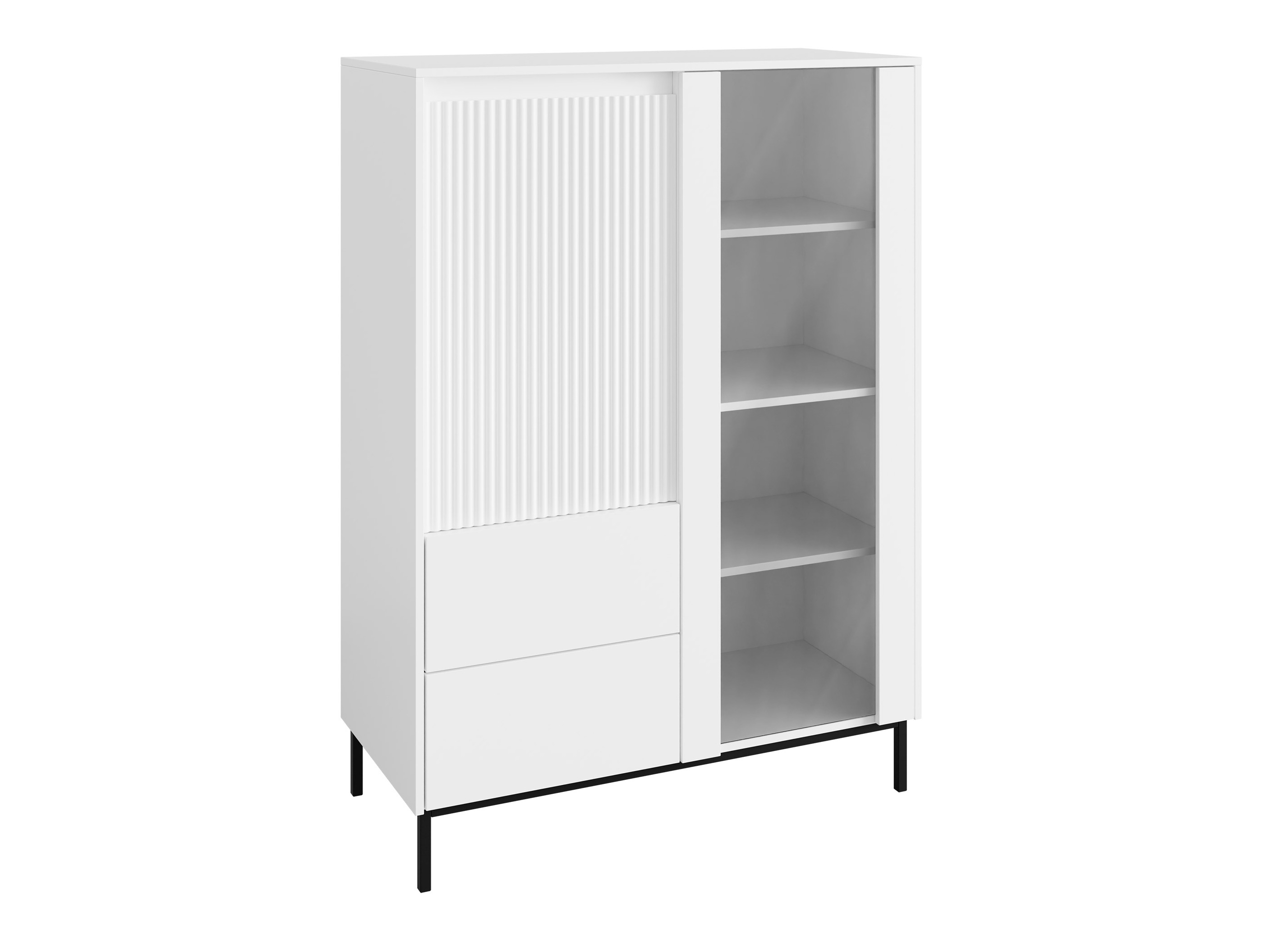 Bookcase Comfivo Delruva (White)