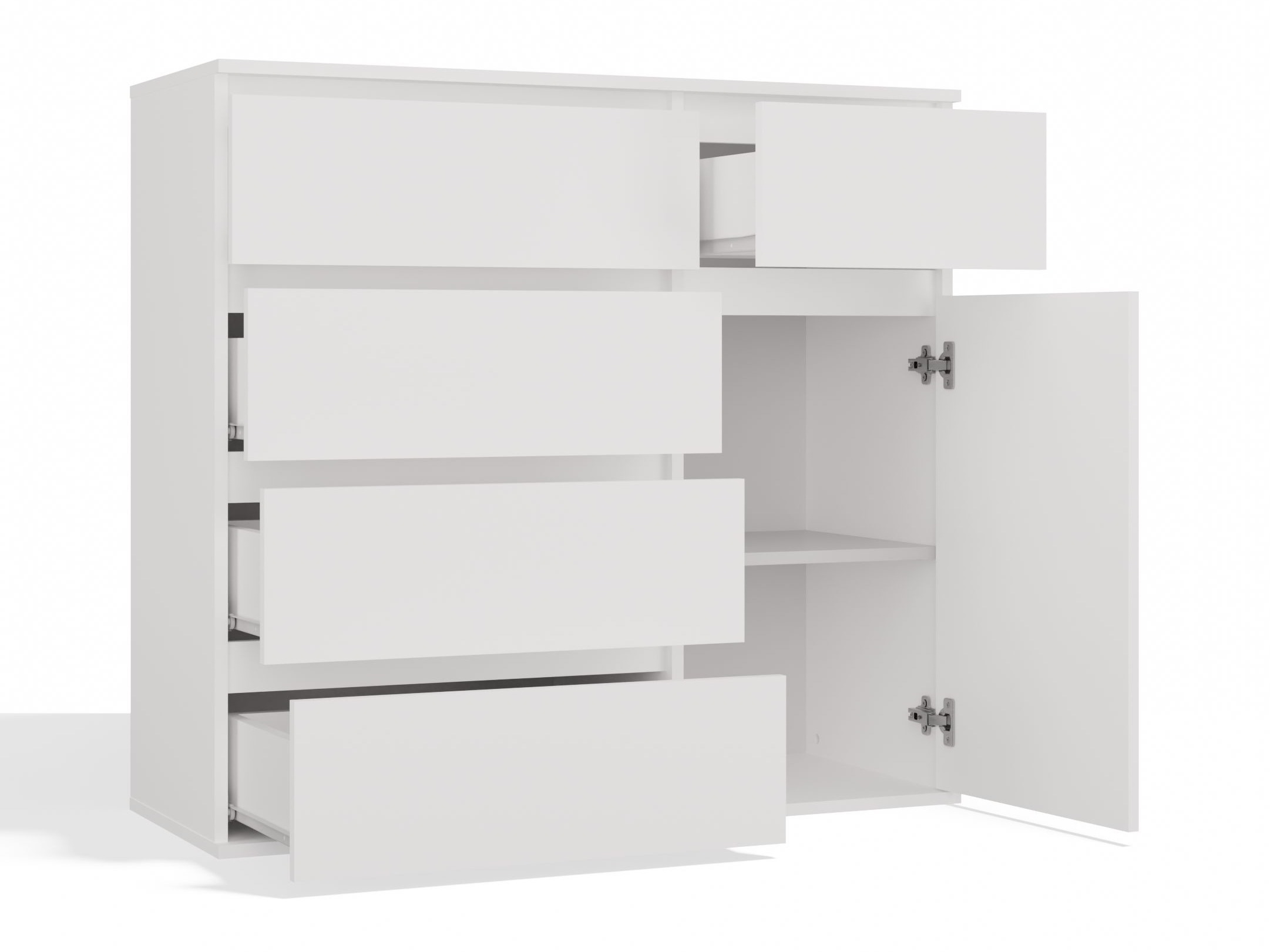 Chest of drawers Elbvelu 136 (White)
