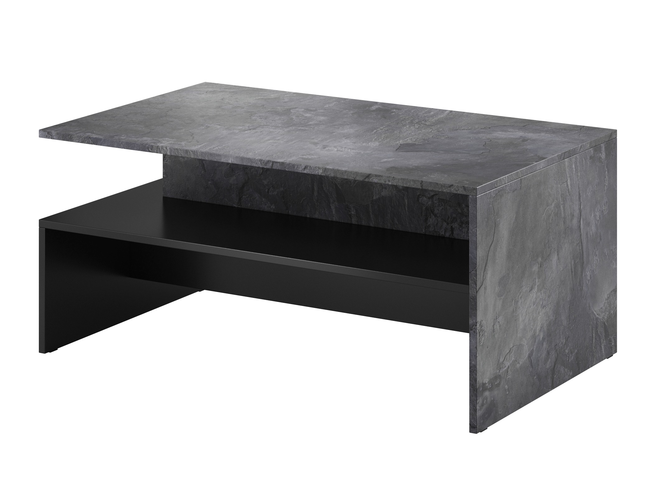Coffee table Serodeu 103 (Dark concrete + Black)