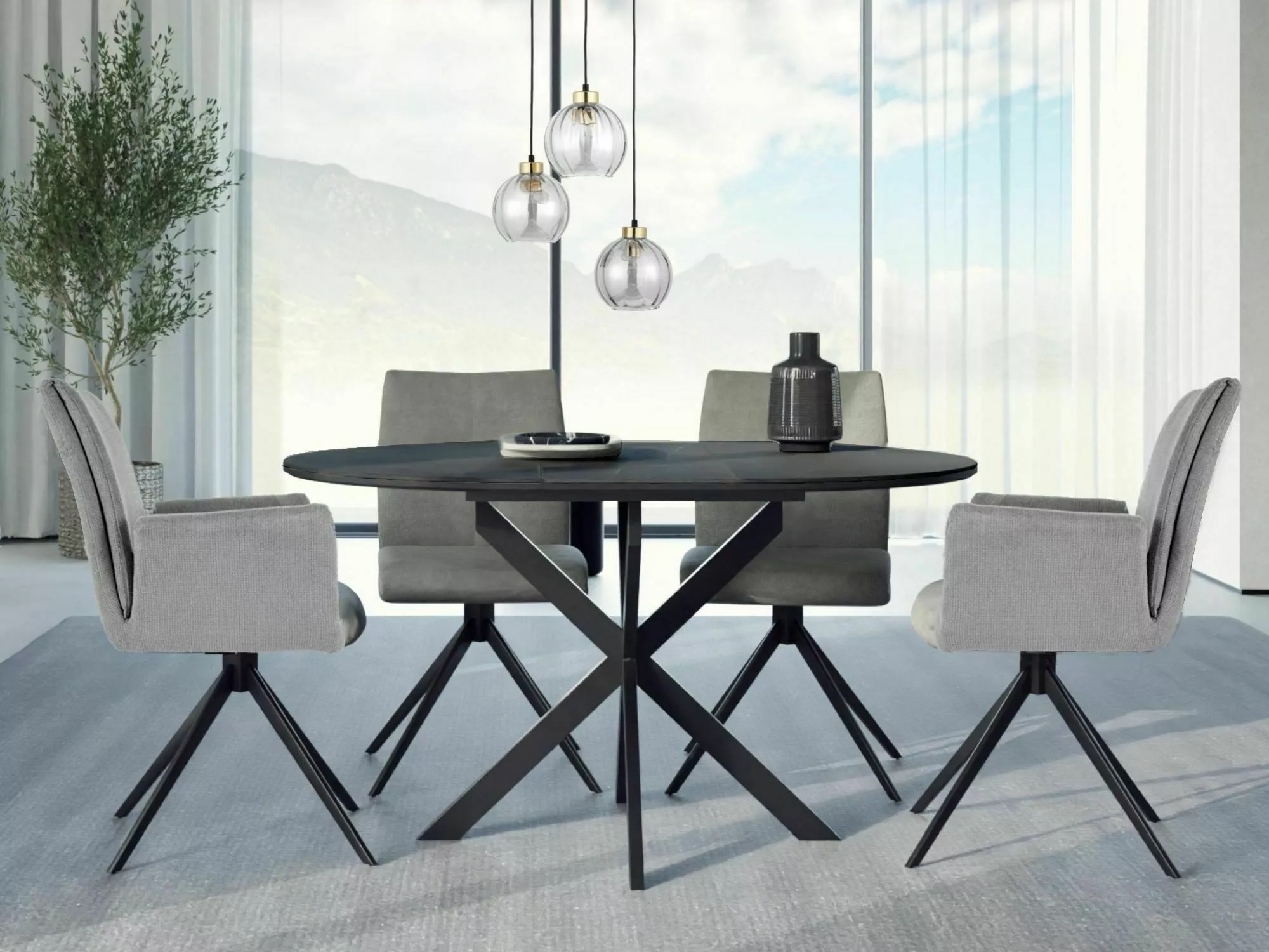 Table Detroit 792 (Black marble)