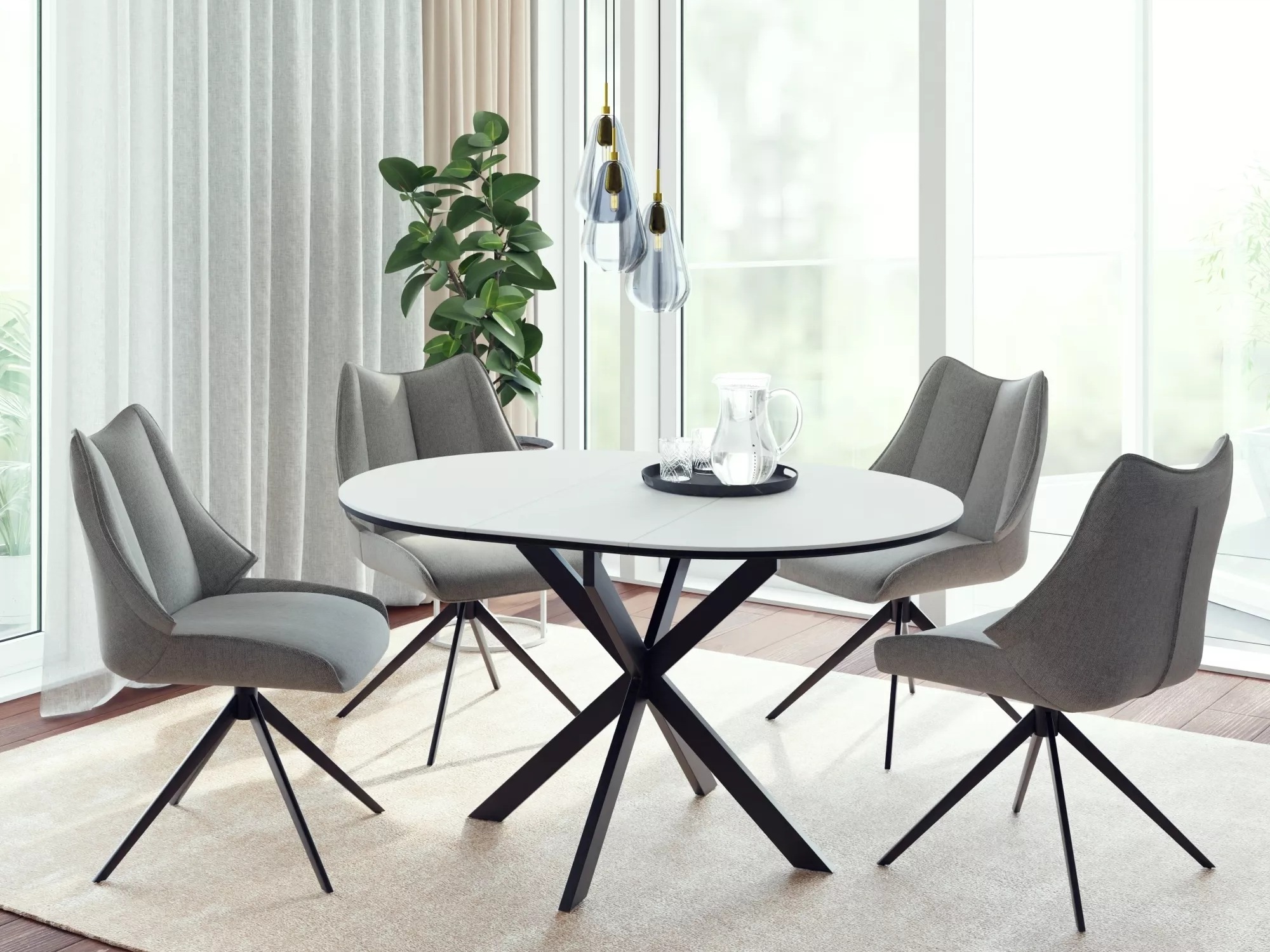 Table Detroit 792 (White marble)
