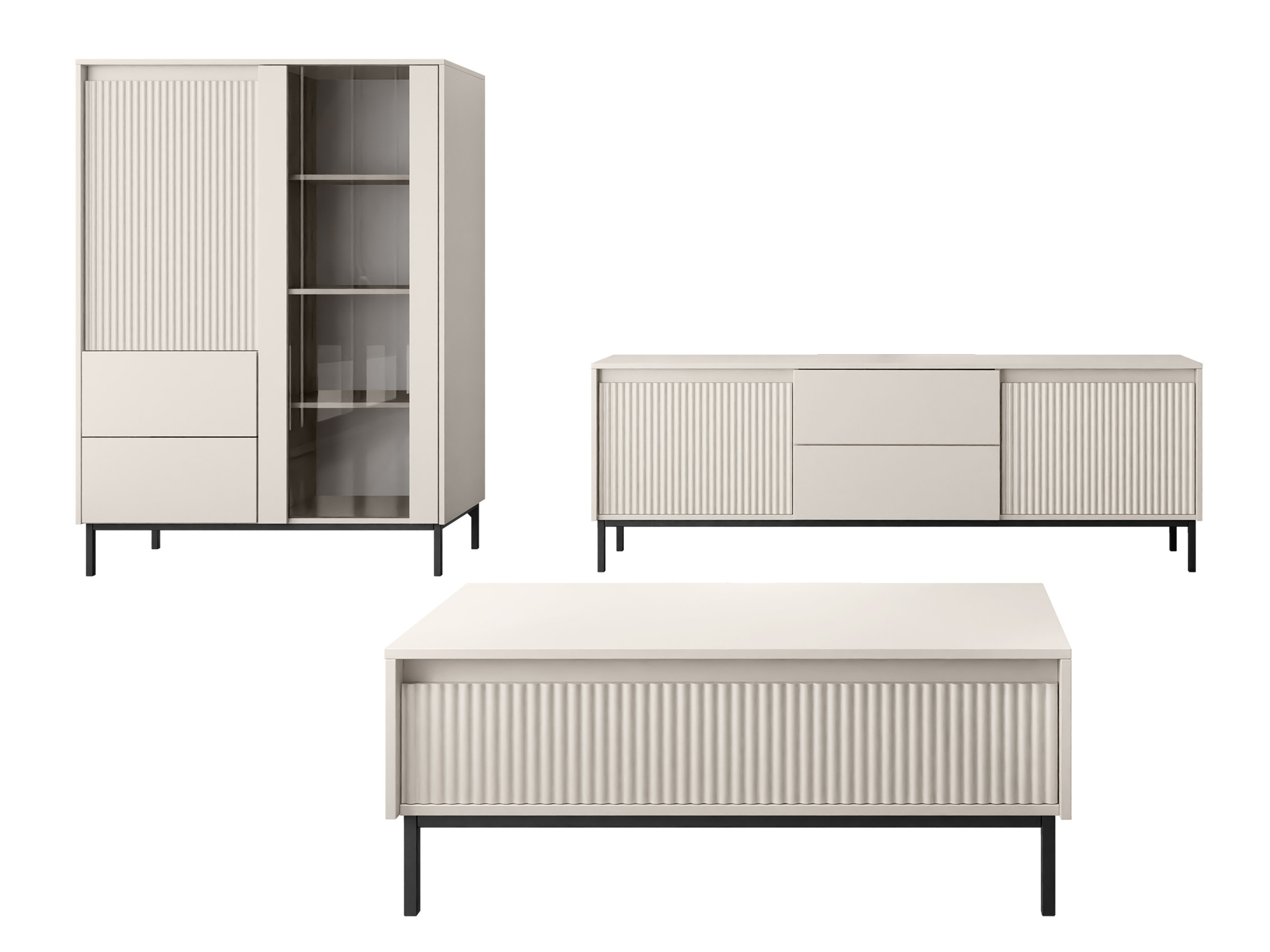 Living room set Comfivo Delruva V (Cashmere)