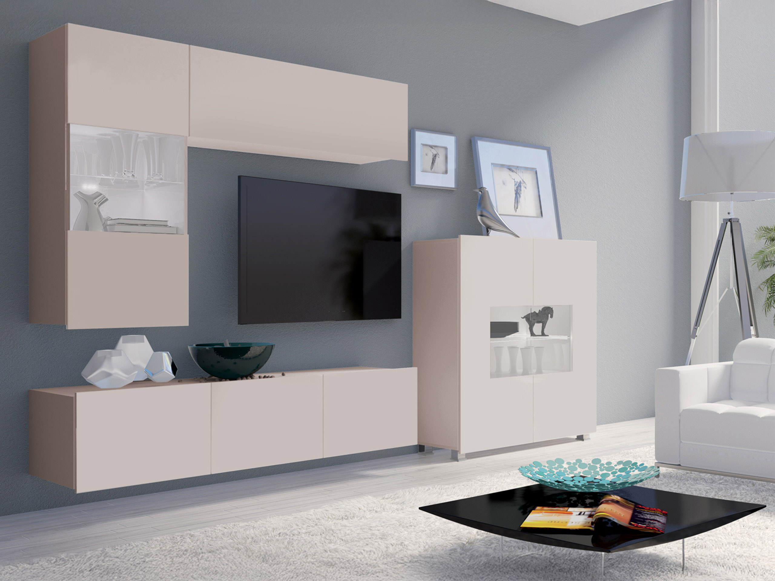 Living room set Remus III (Cashmere)