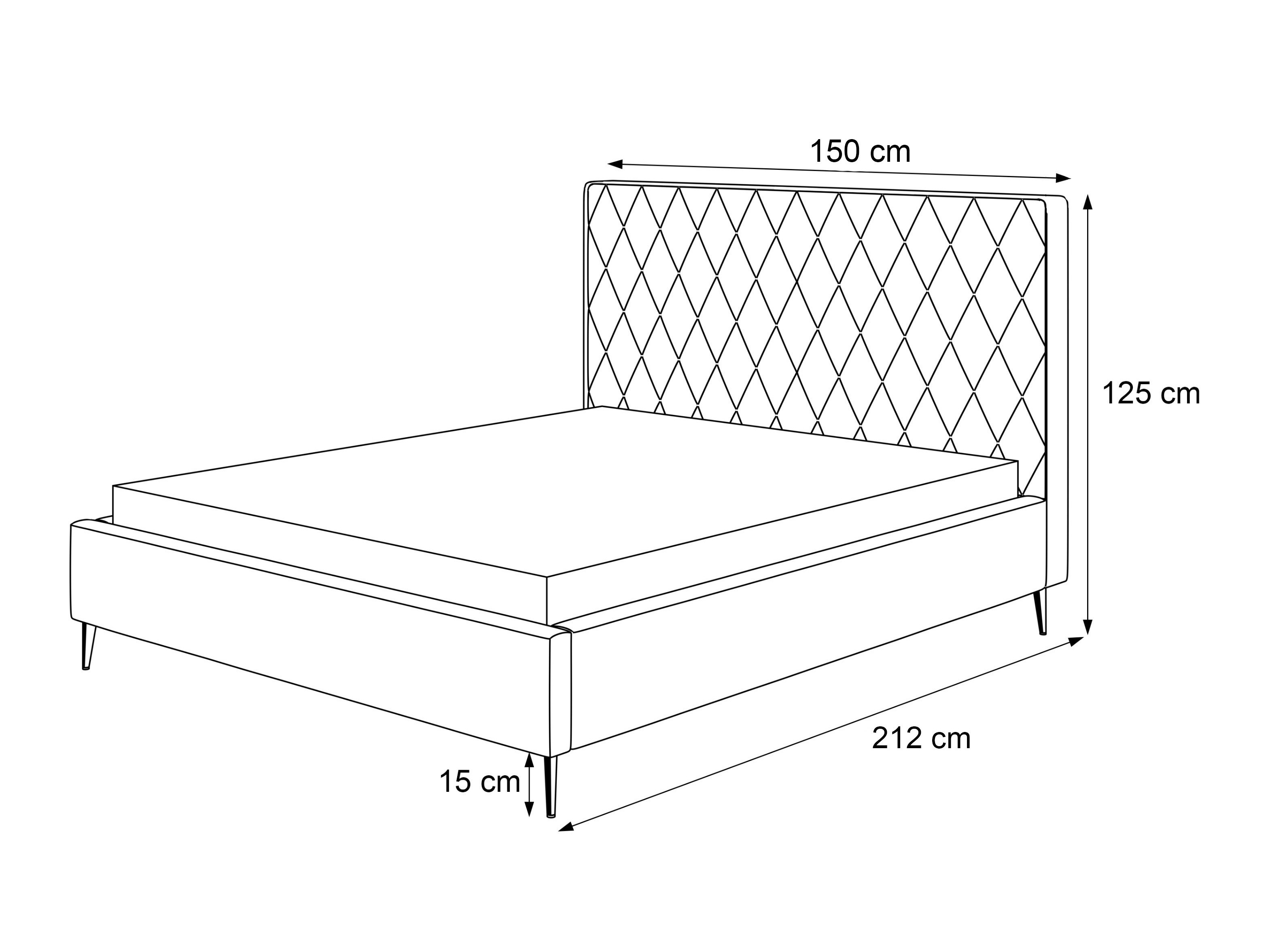 Bed Martinez 108 (Magic Velvet 2240)