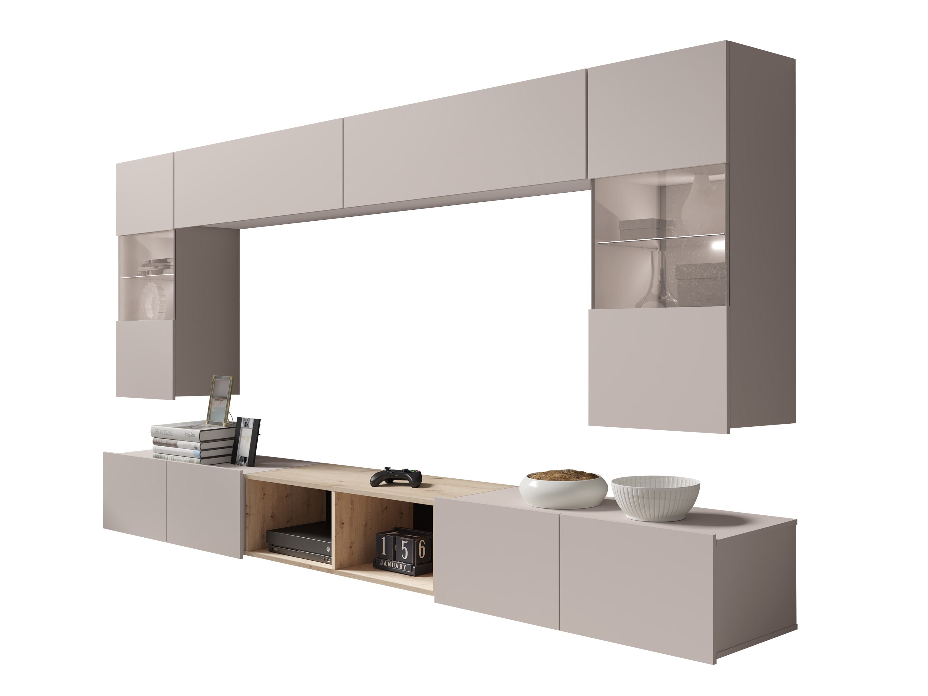 Living room set Remus XXIV (Cashmere + Artisan oak)