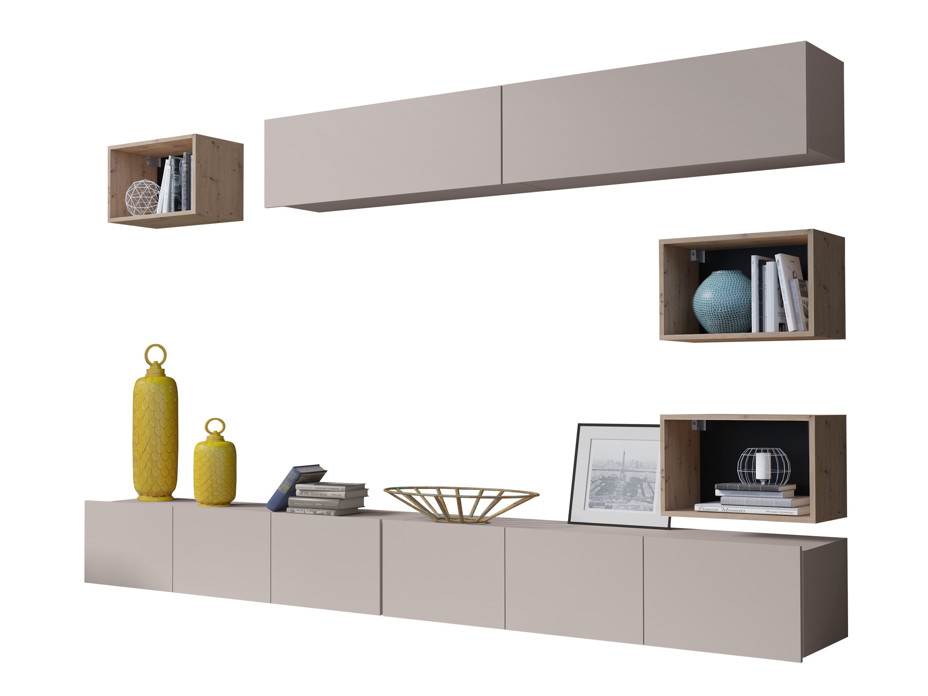 Living room set Remus XXXI (Cashmere + Artisan oak)