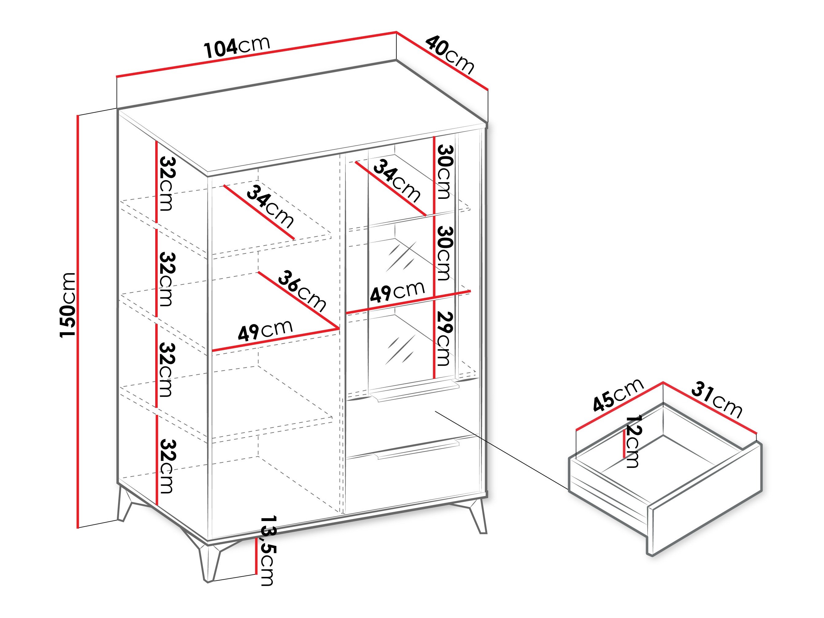 Bookcase Comfivo Citrus II