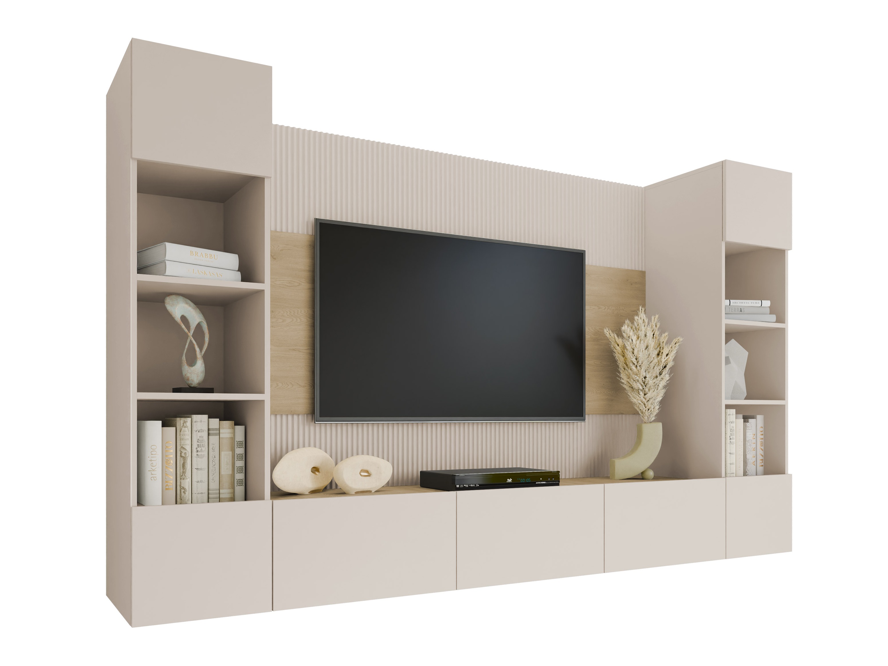 Living room set Comfivo Salix I (Beige + Cremona oak)