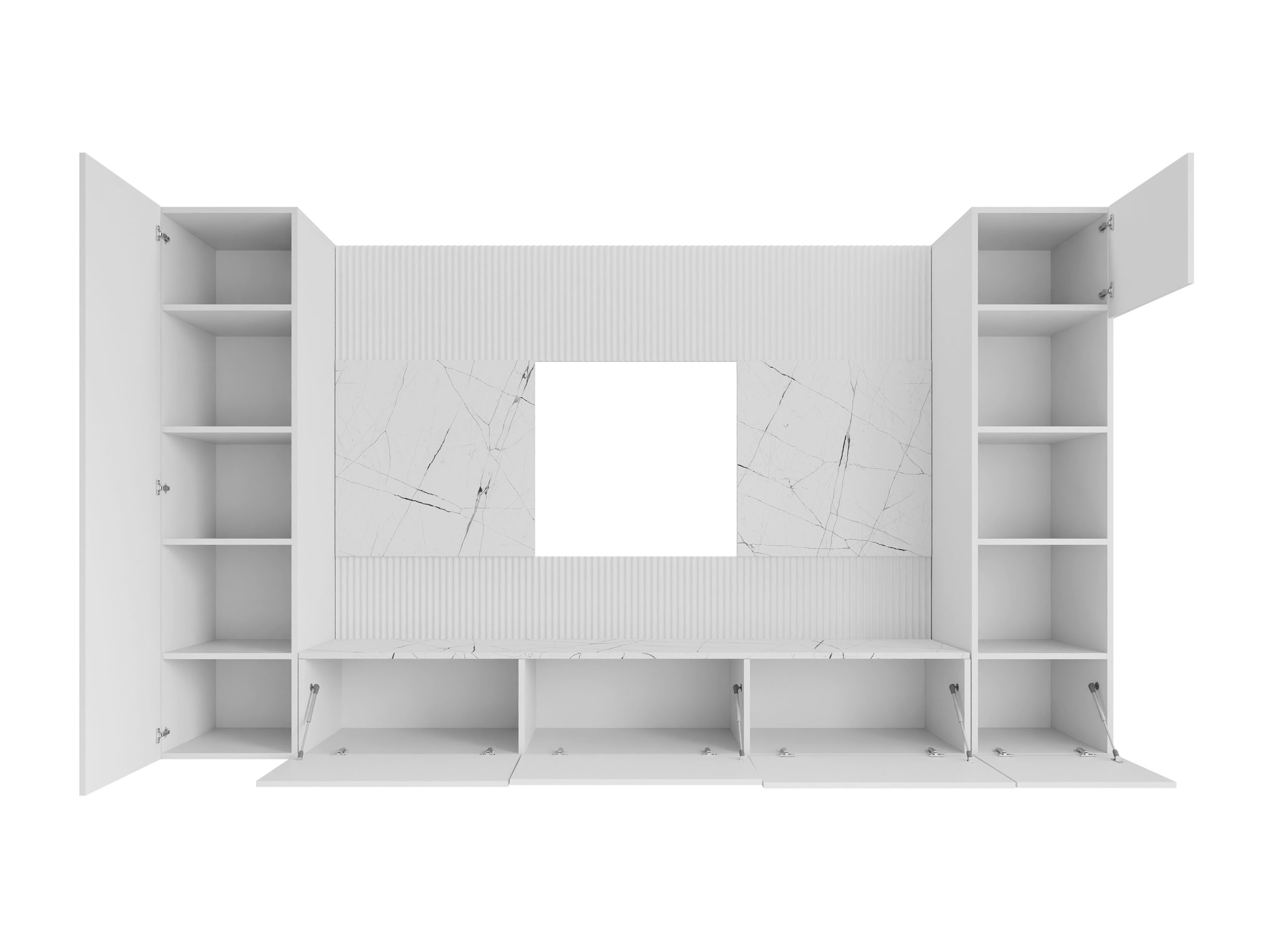 Living room set Comfivo Salix IV (Black + Black marble)