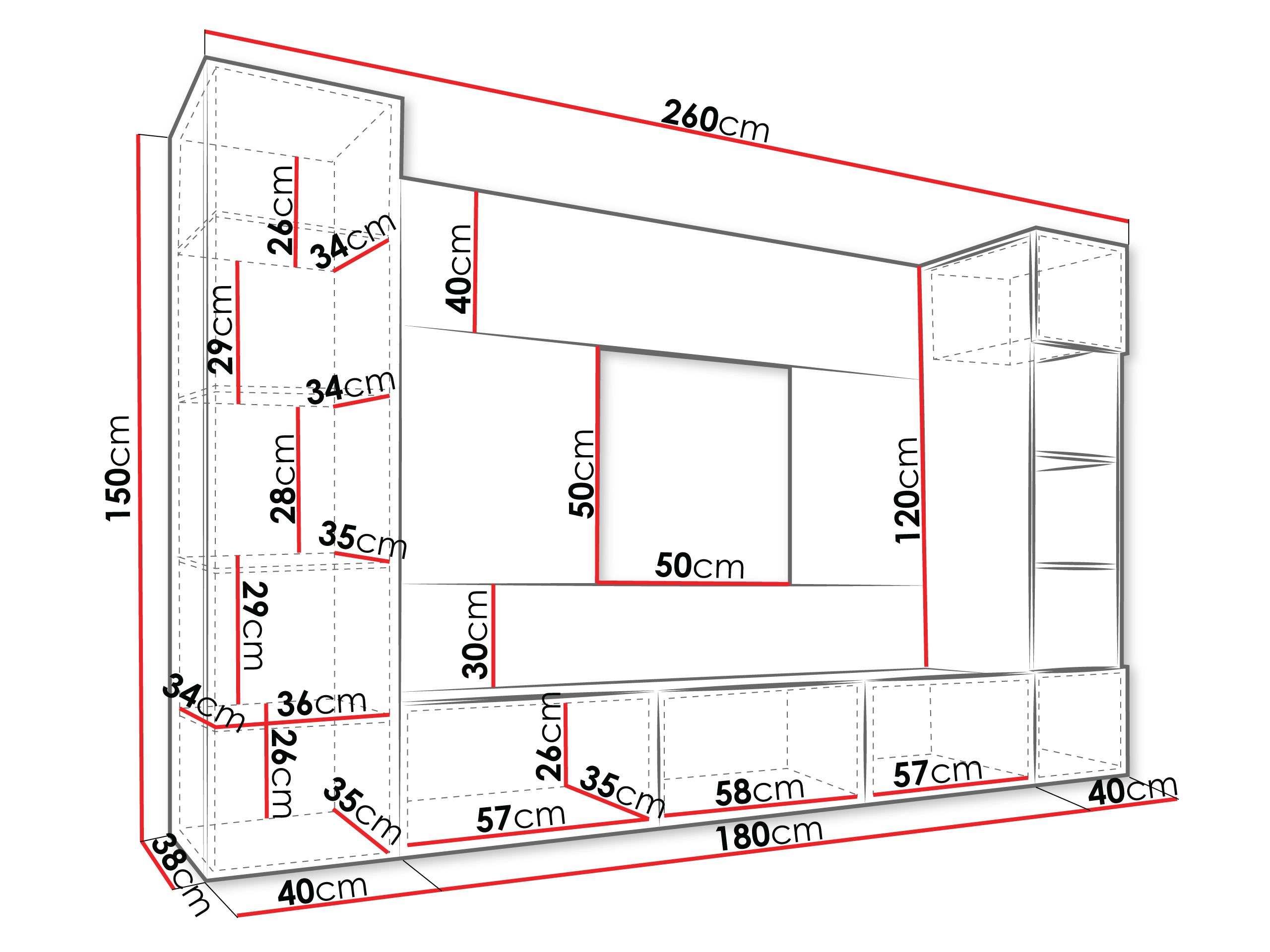 Living room set Comfivo Salix IV (Black + Black marble)