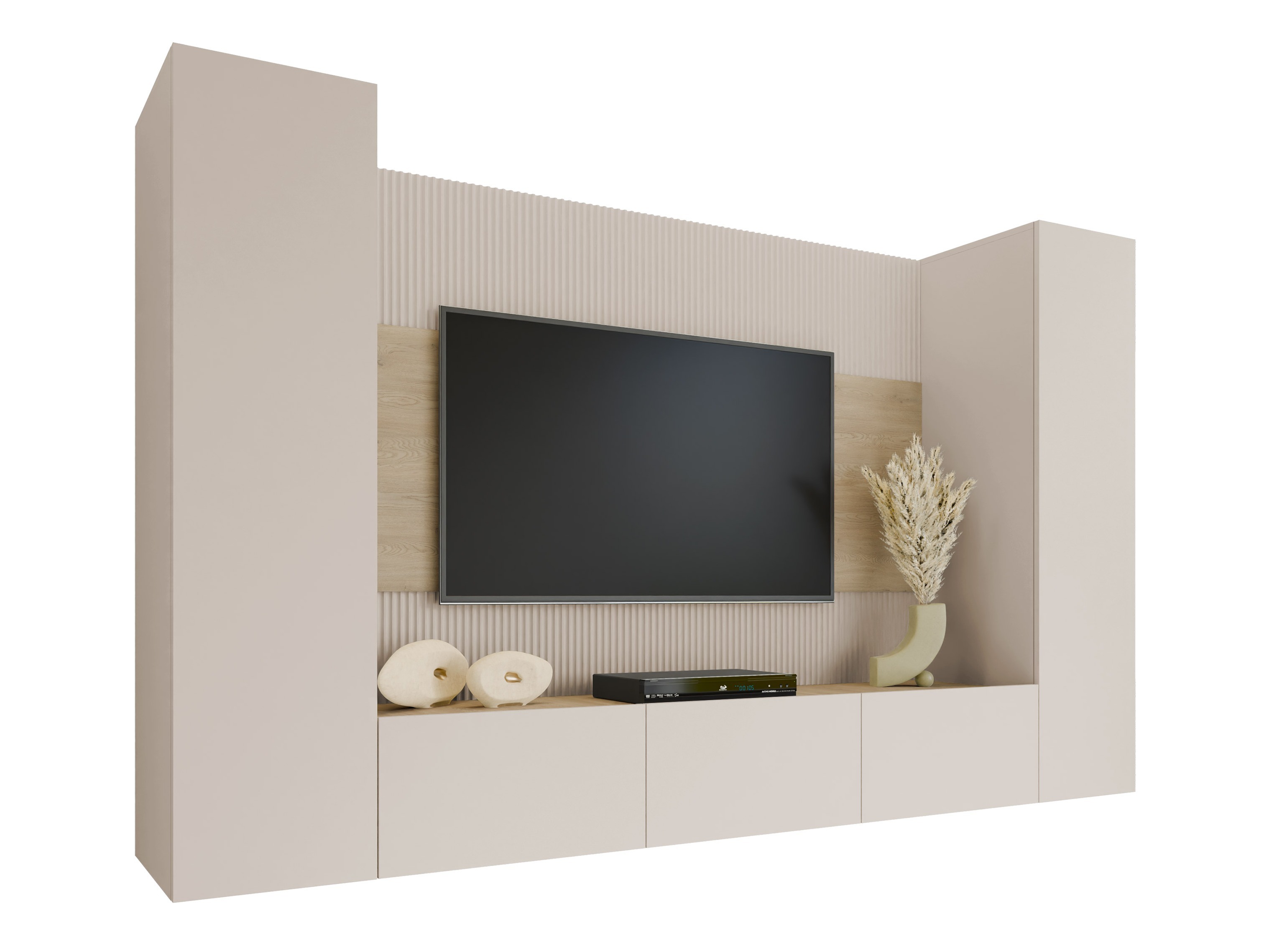 Living room set Comfivo Salix V (Beige + Cremona oak)