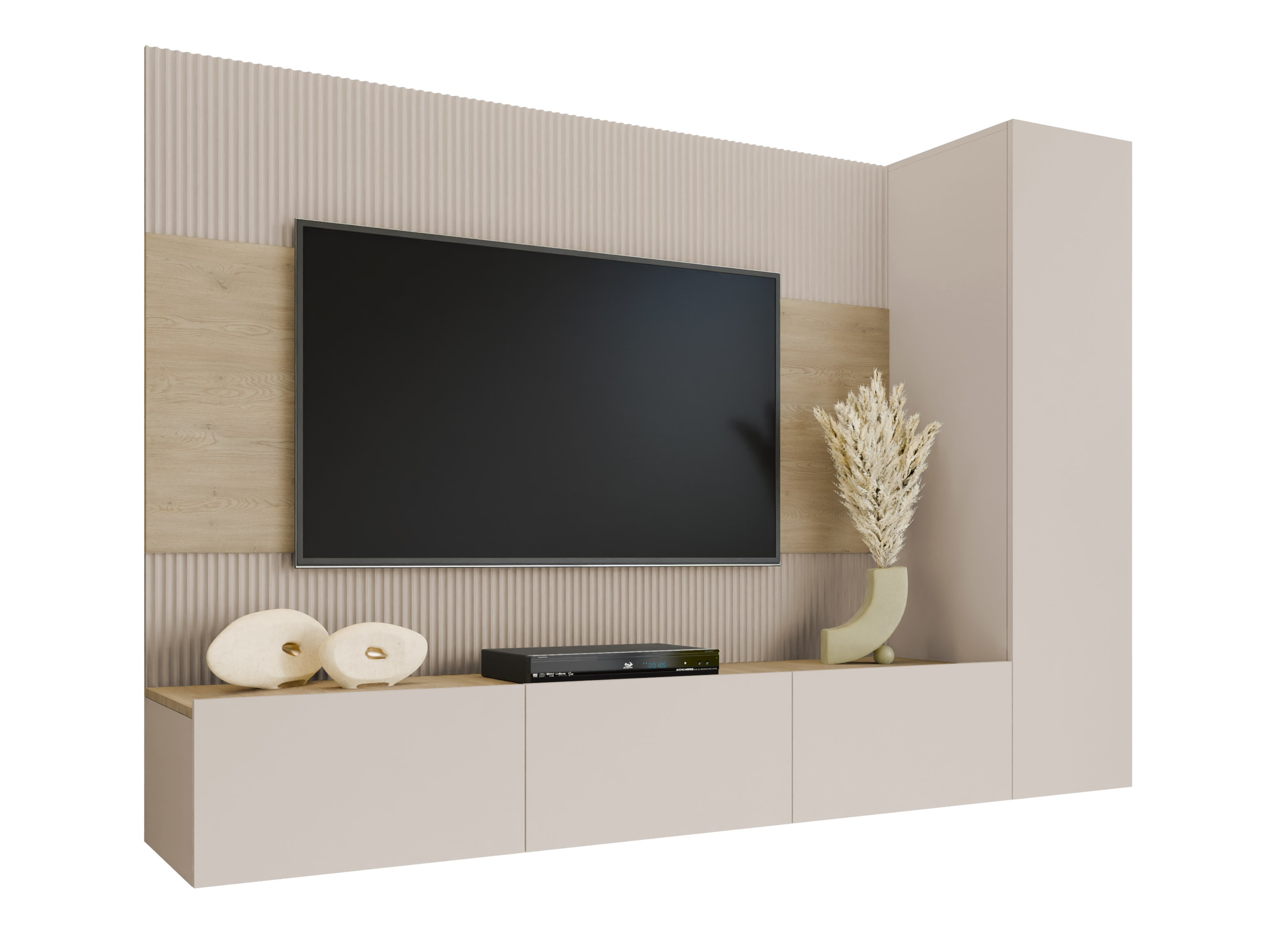 Living room set Comfivo Salix VI (Beige + Cremona oak)