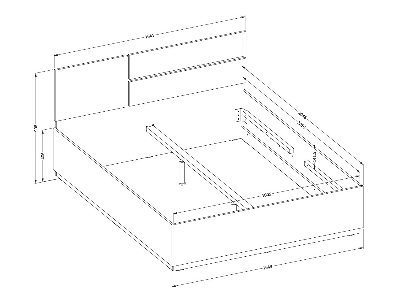 Bed Alfere 123 (White)