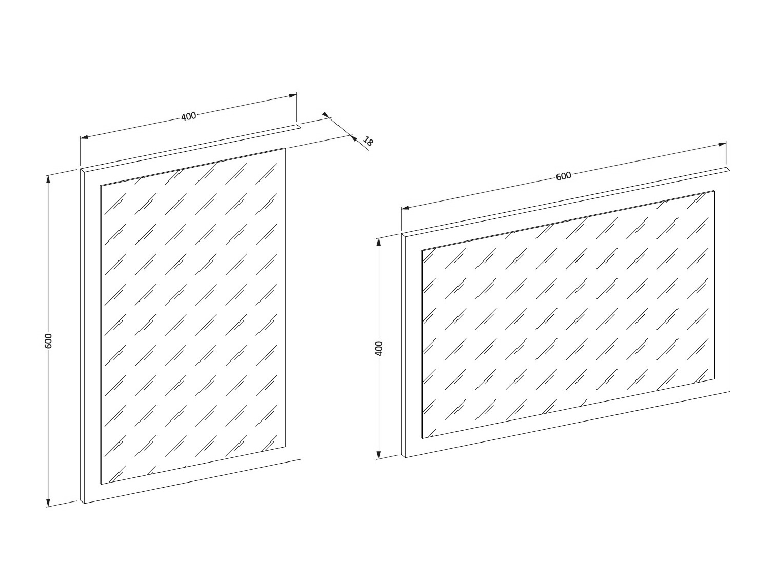 Mirror Alfere 115 (White)
