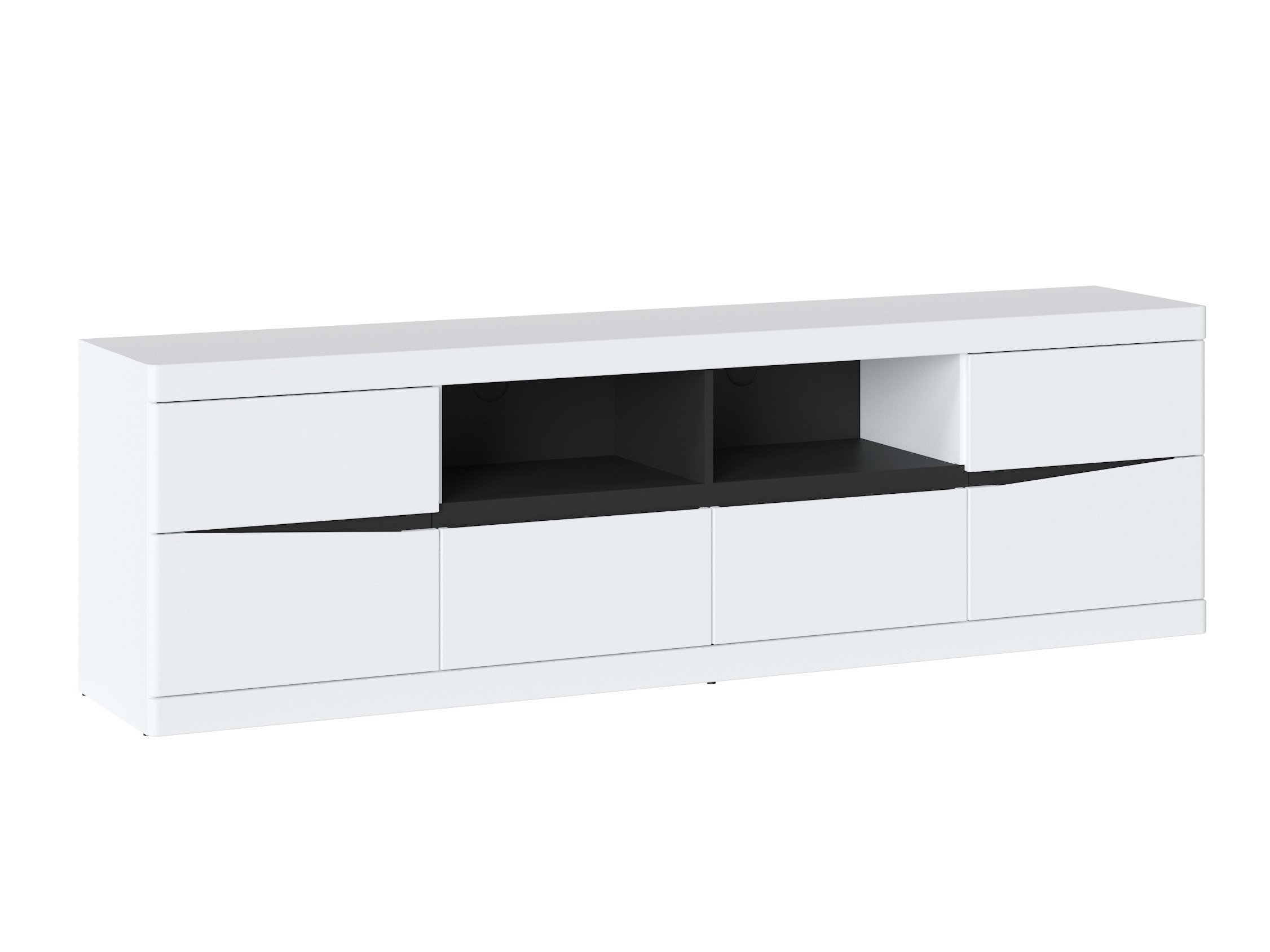 TV stand Venlori 122 (White + Graphite)