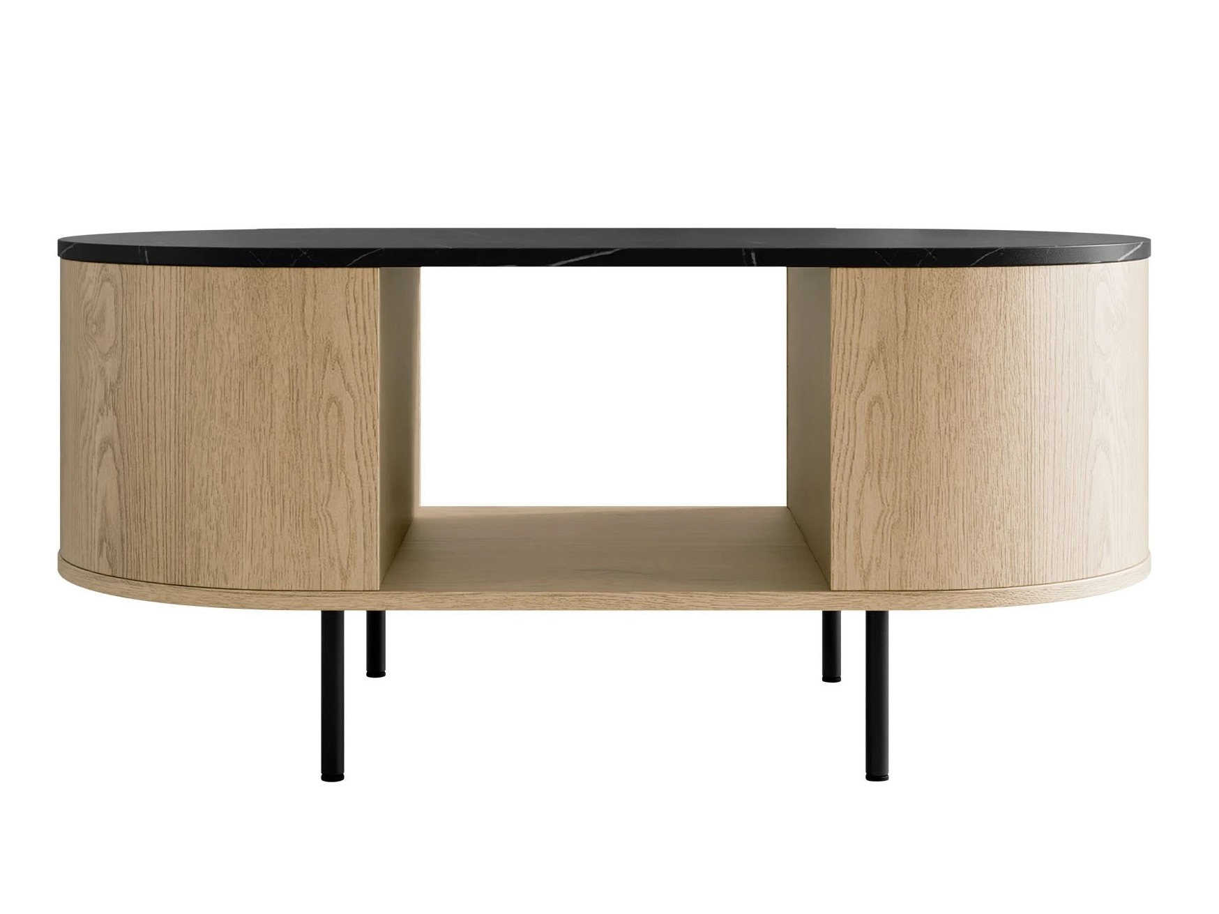 Living room set Comfivo Livtena (Black marble + Black)