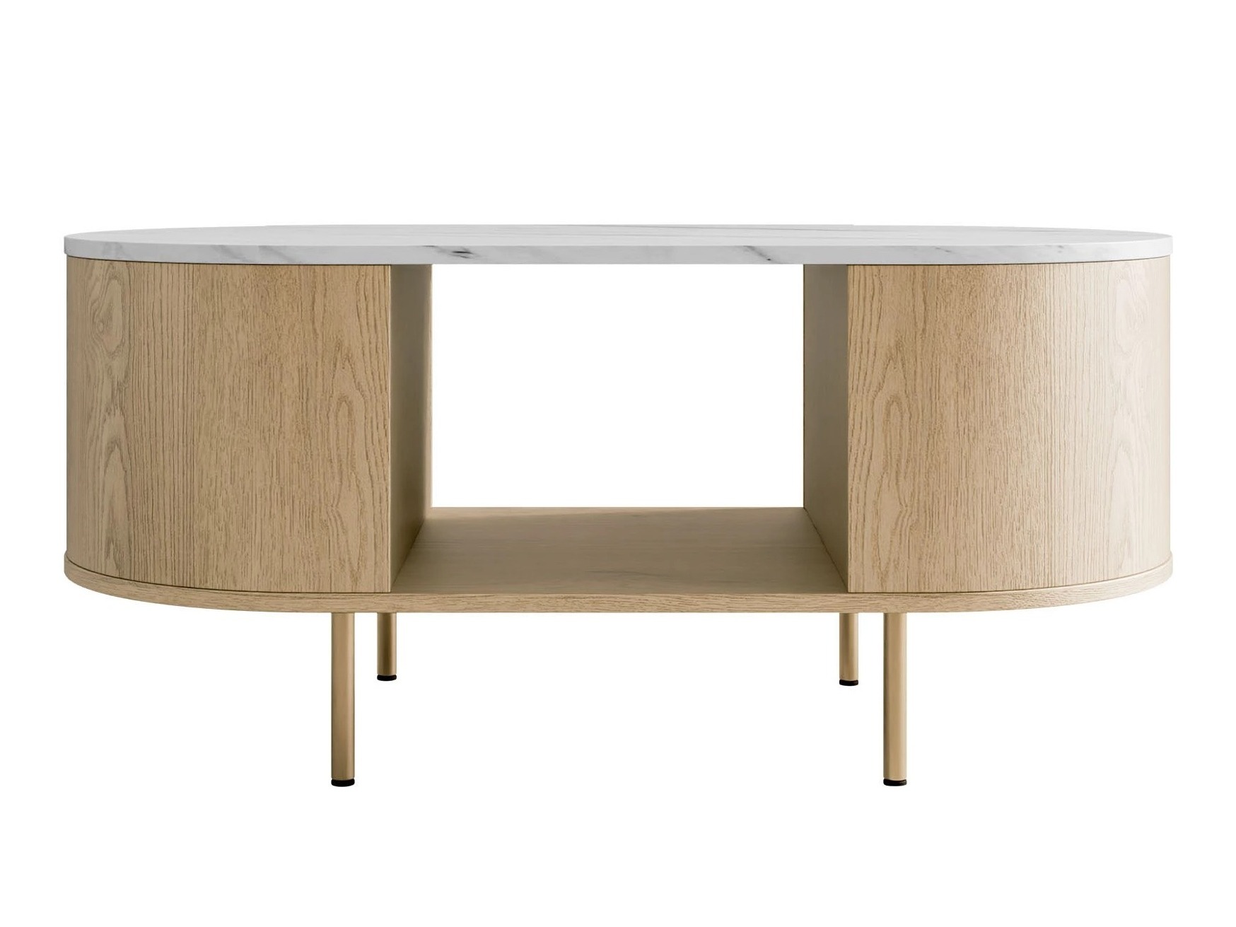 Living room set Comfivo Livtena (White marble + Golden)