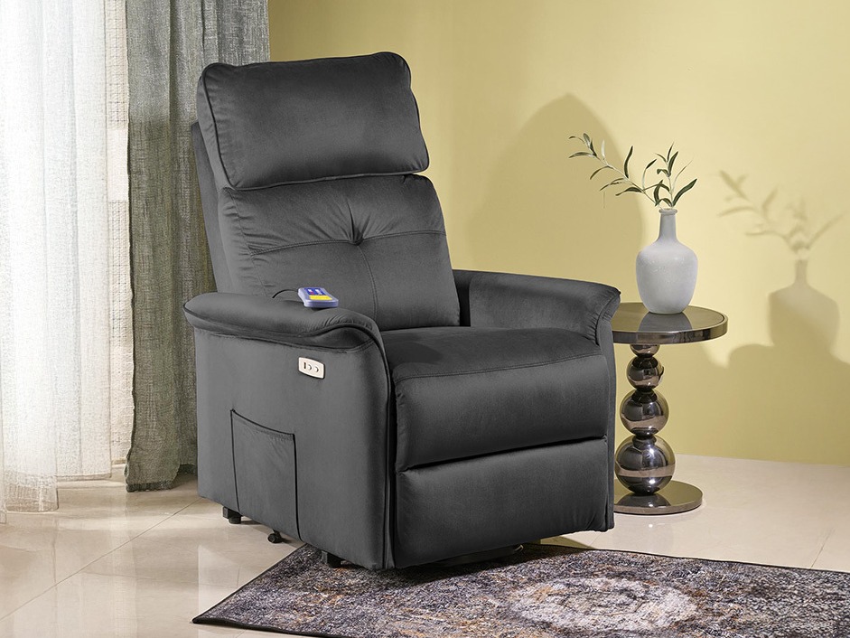 Recliner armchair Houston 1979 (Black)