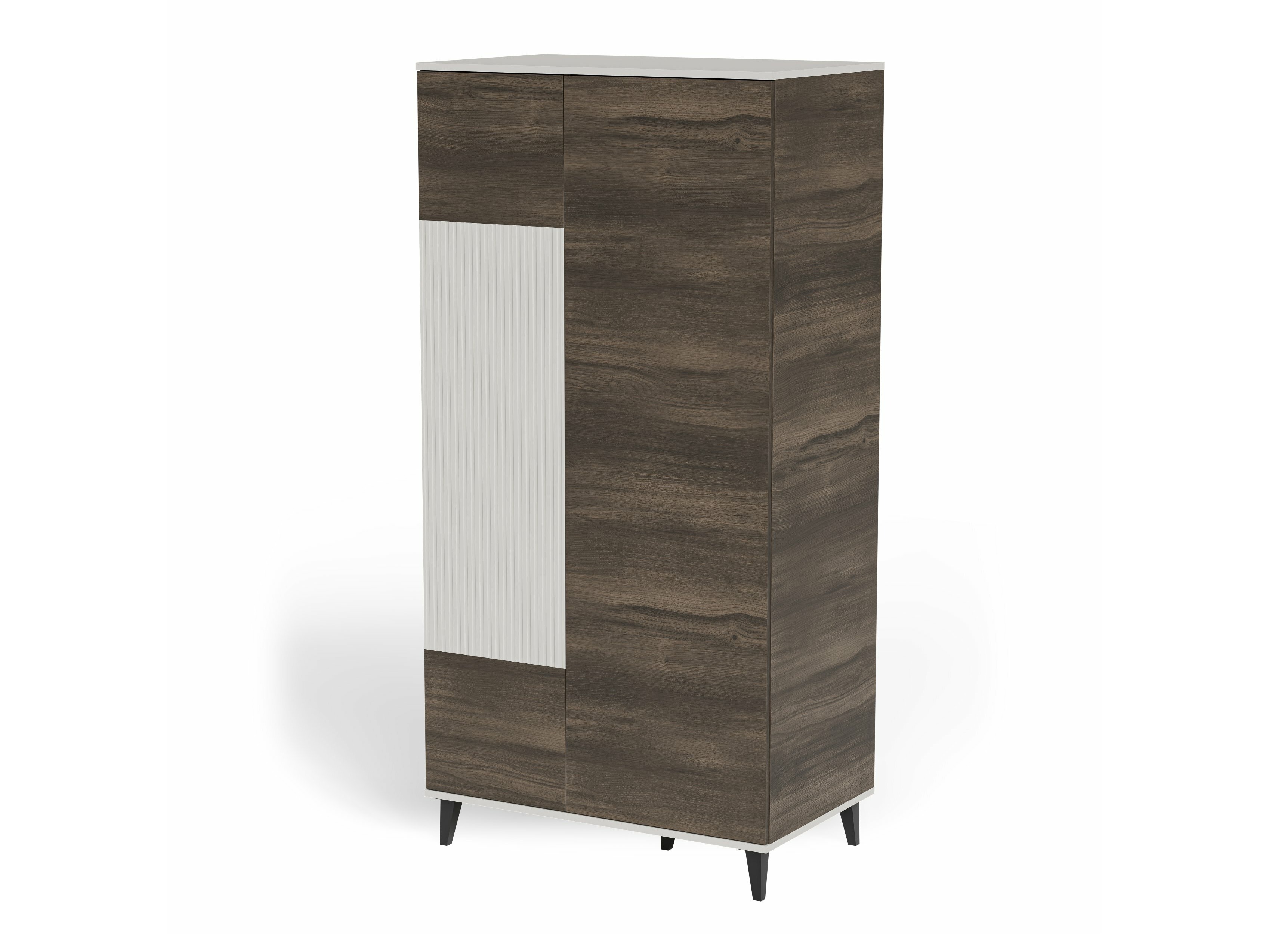 Wardrobe Luelia 113 (Walnut + Cashmere)