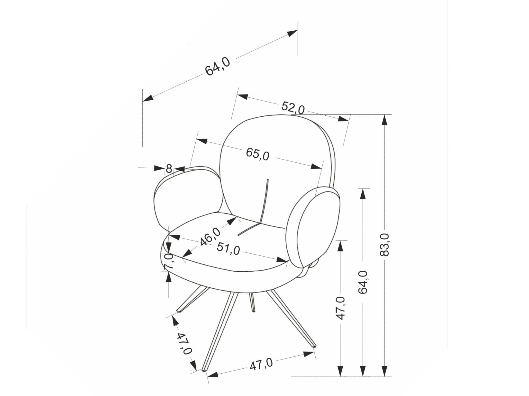 Chair Houston 1998 (Cinnamon)