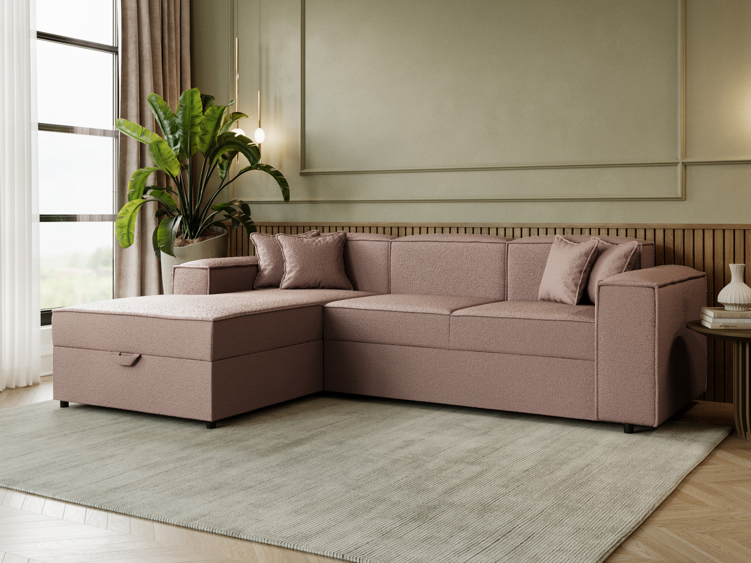 Corner sofa Clovis 116 (Coral 45)
