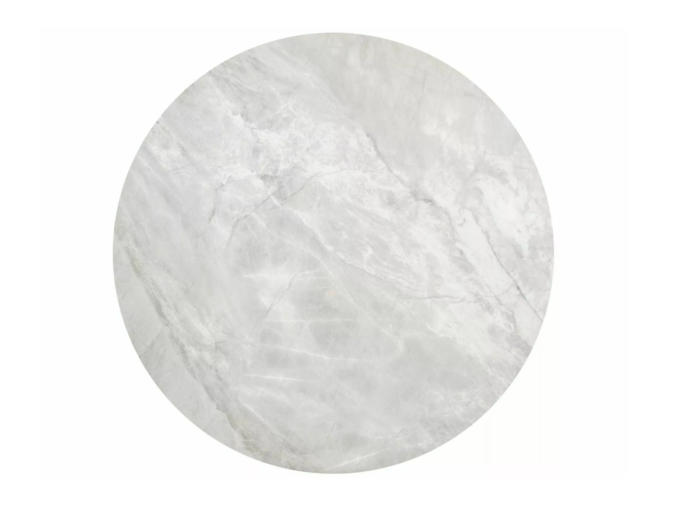 Coffee table set Detroit 676 (Grey marble + Silver)