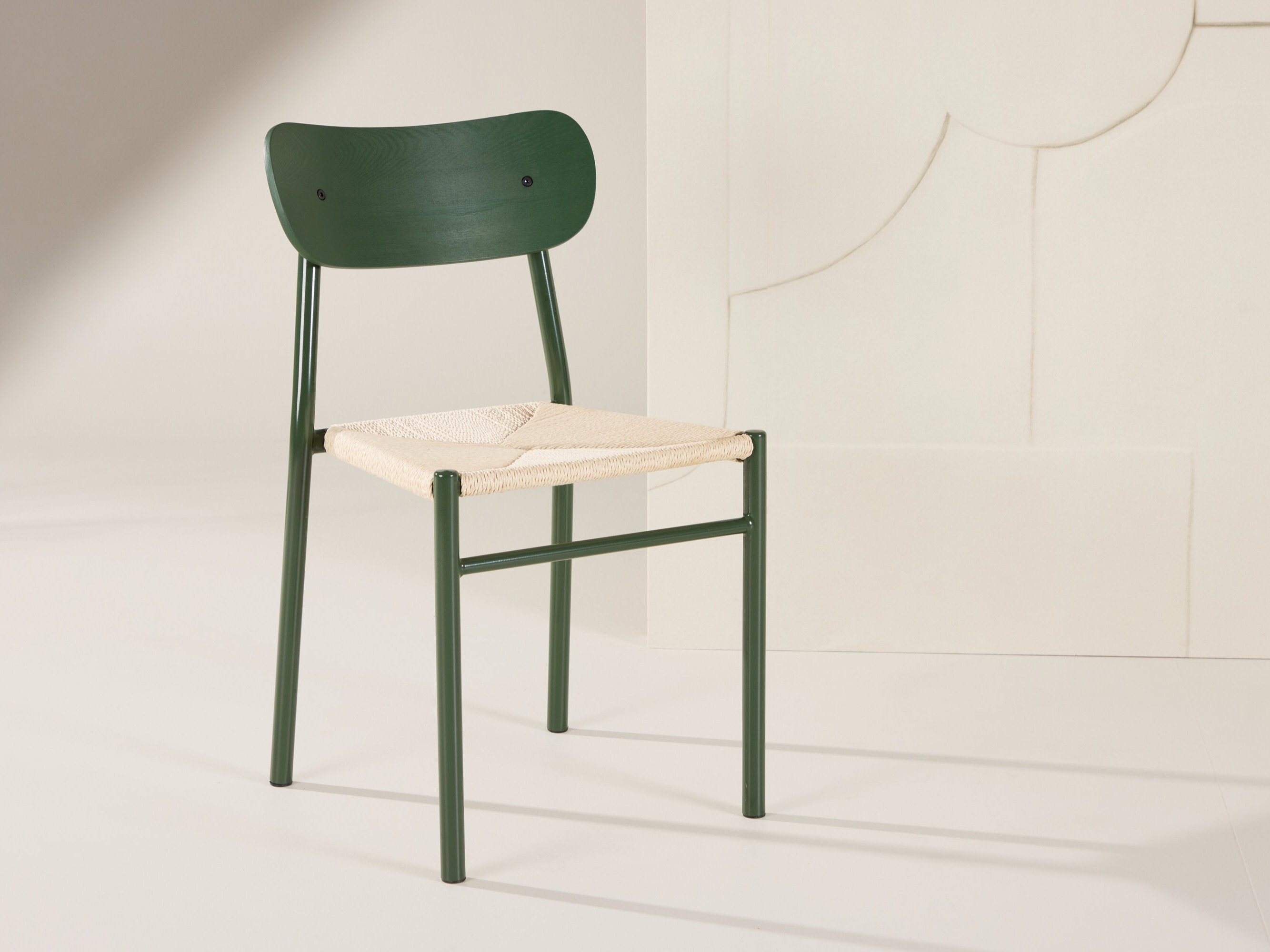 Chair Dallas 254 (Green + Beige)
