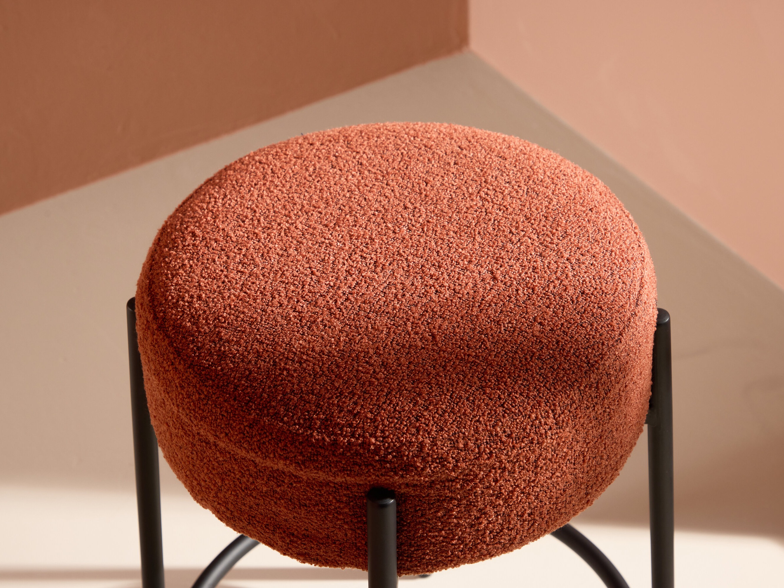 Bar stool Dallas 4891 (Black + Red)