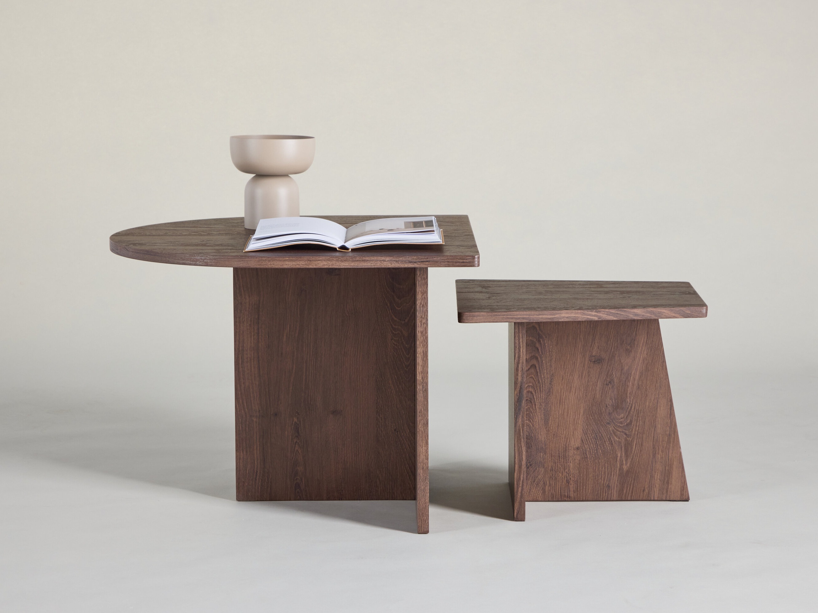 Nest of coffee tables Dallas 4880 (Dark brown)