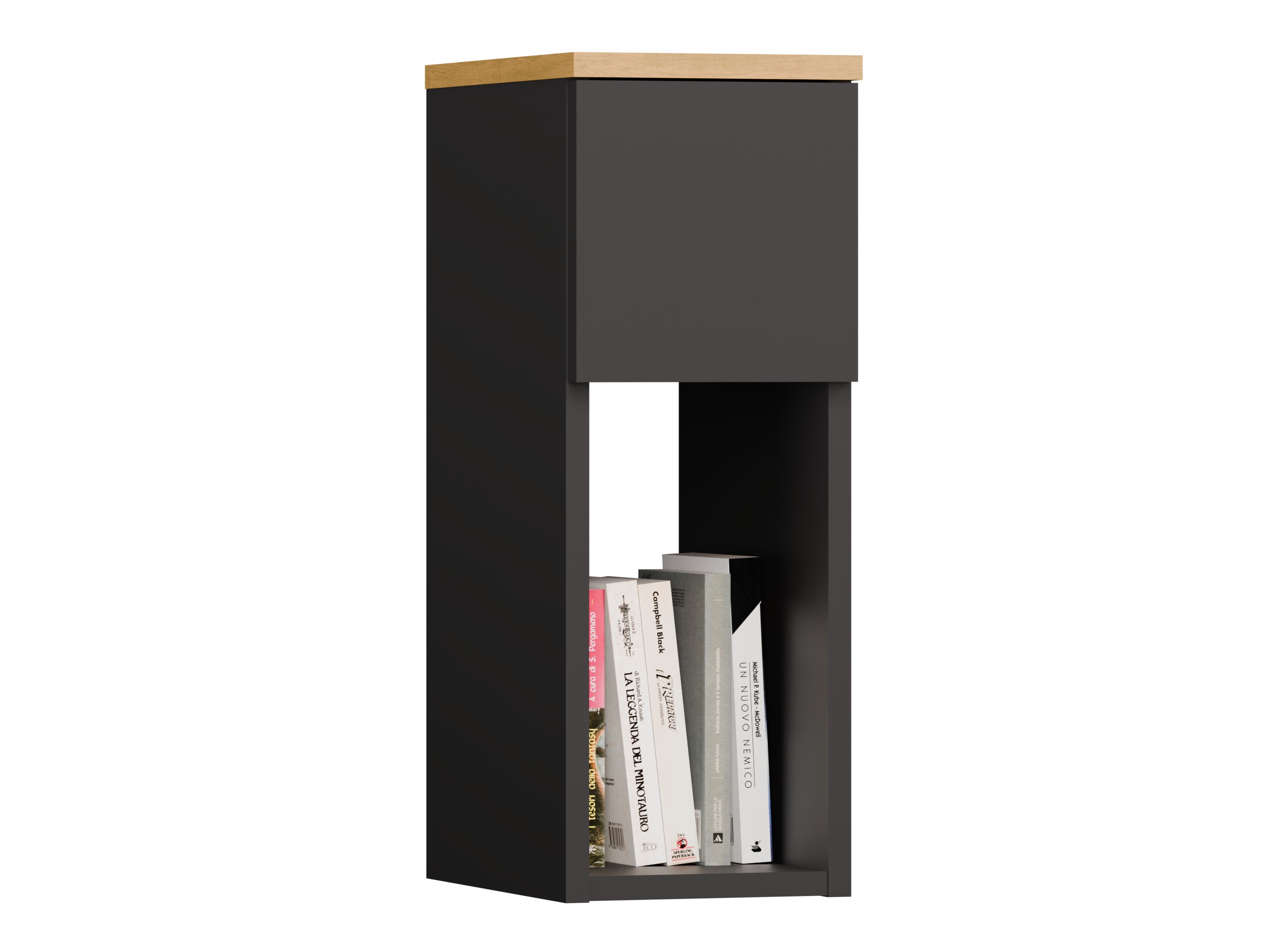 Bedside table Mandeville 304 (Anthracite + Artisan oak)
