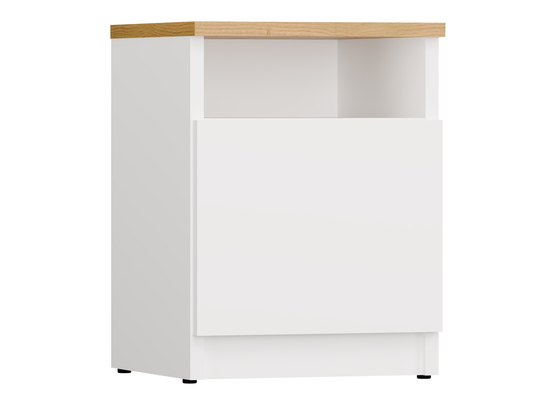 Bedside table Mandeville 305 (White + Artisan oak)