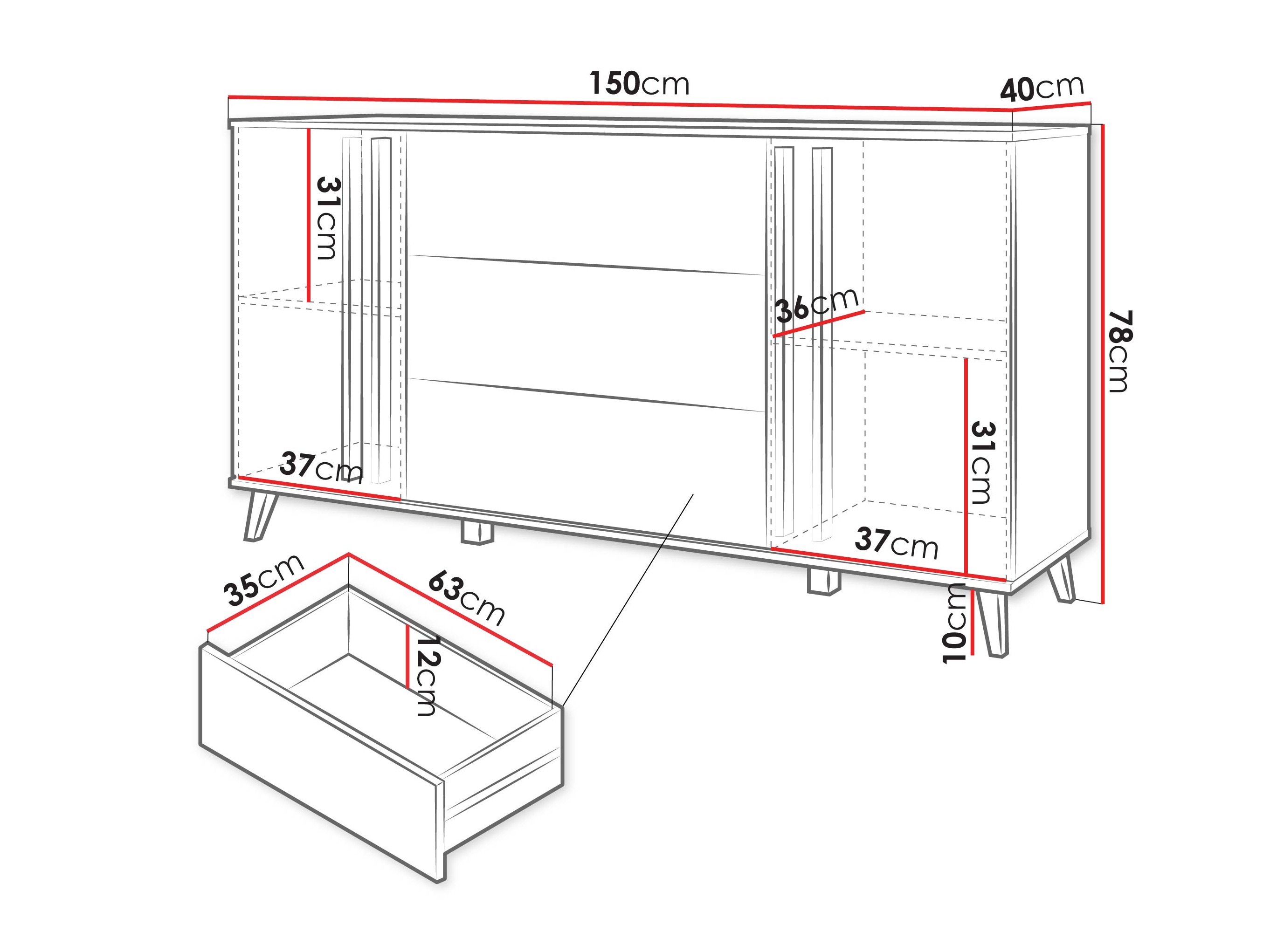 Chest of drawers Facetor (Congo)