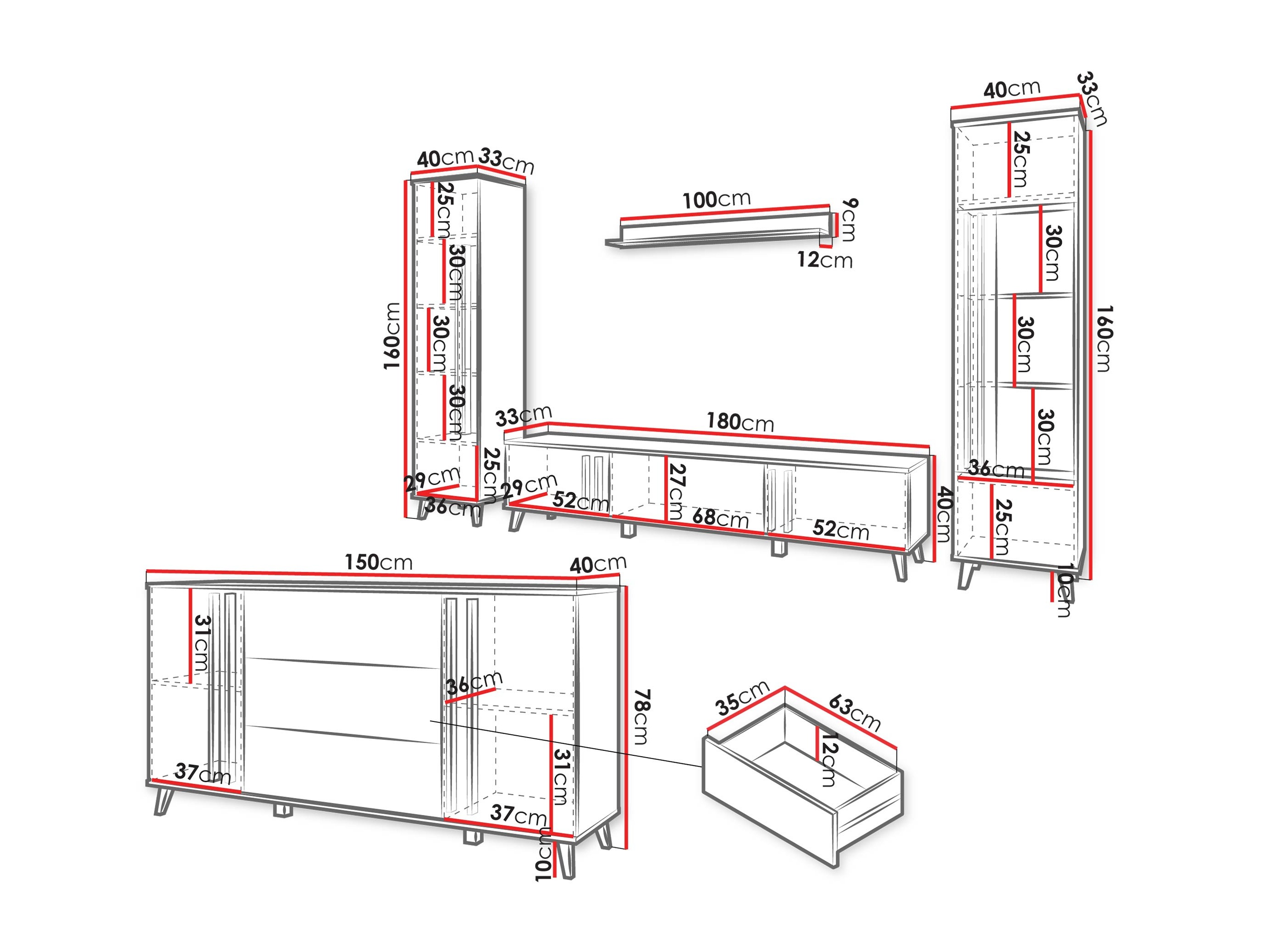 Living room set Facetor IV (Congo)