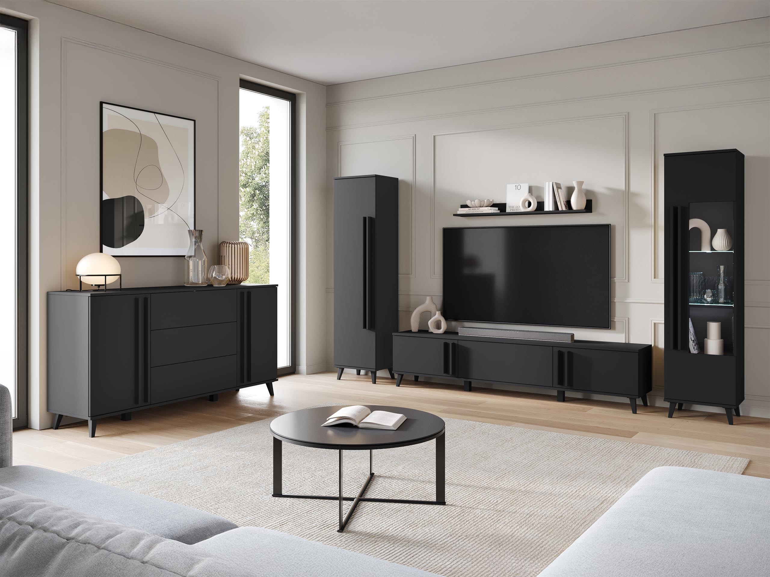 Living room set Facetor IV (Graphite)