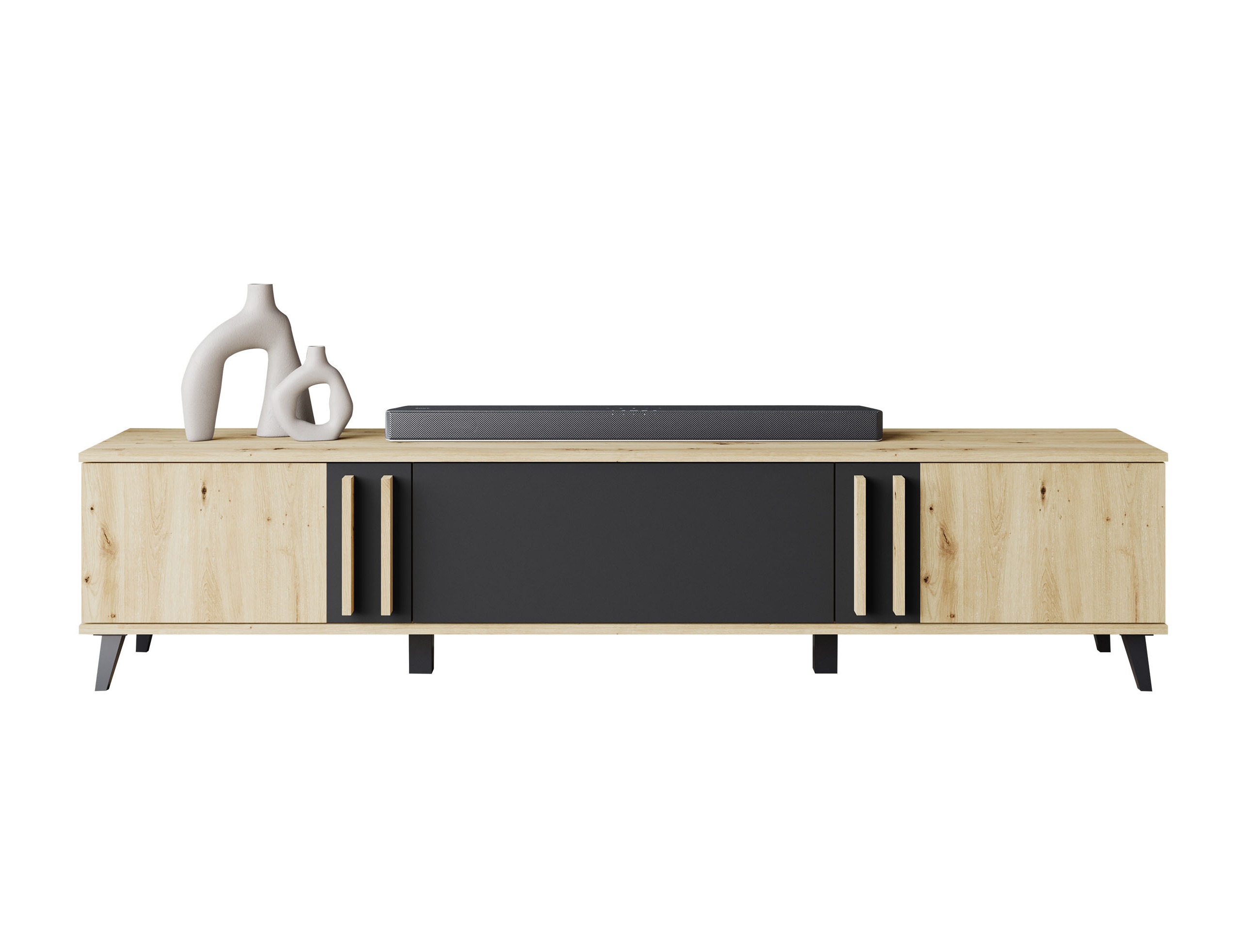 TV stand Facetor (Artisan oak + Graphite)