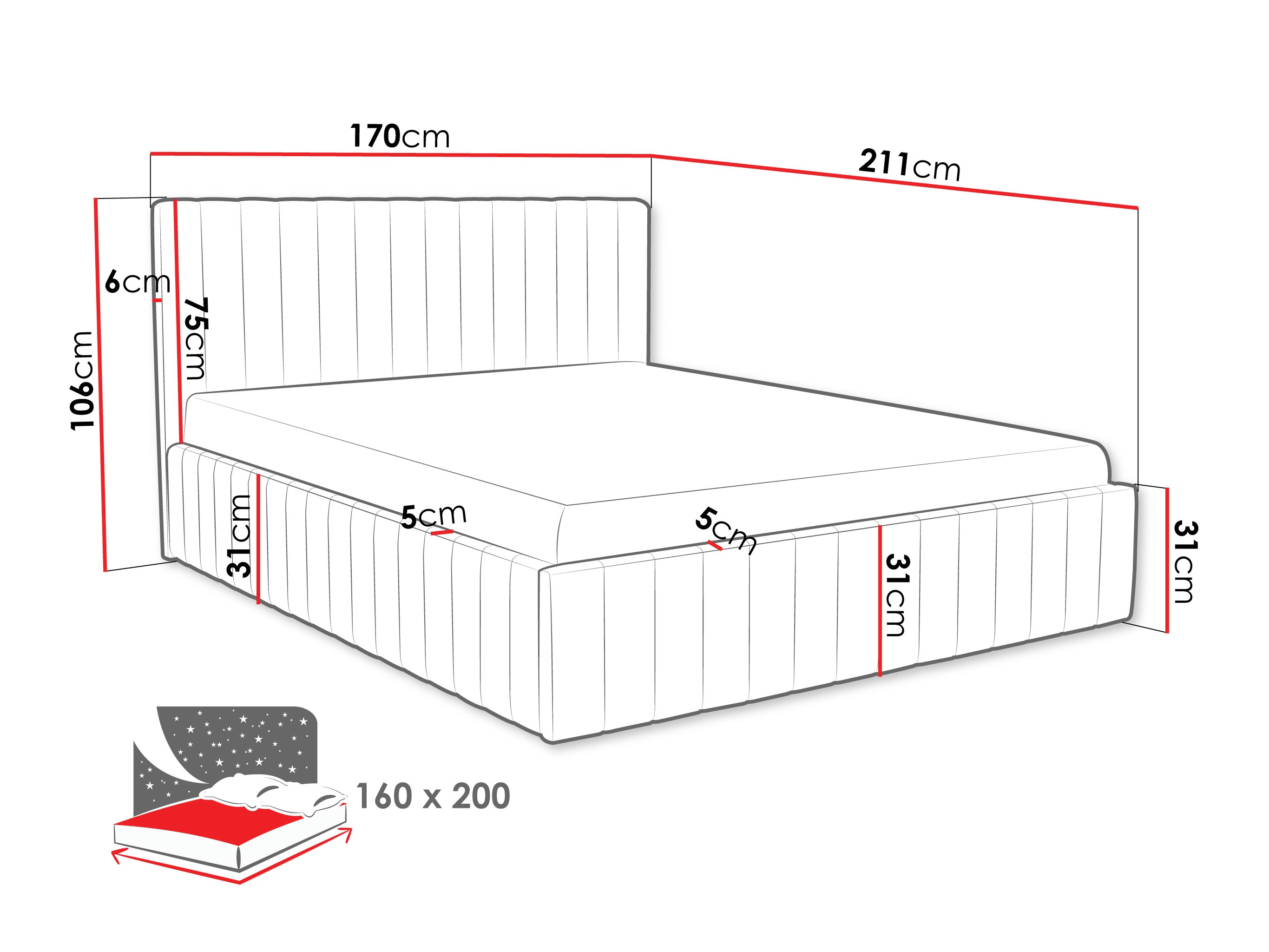 Bed Baltimore 202 (Fresh 9)